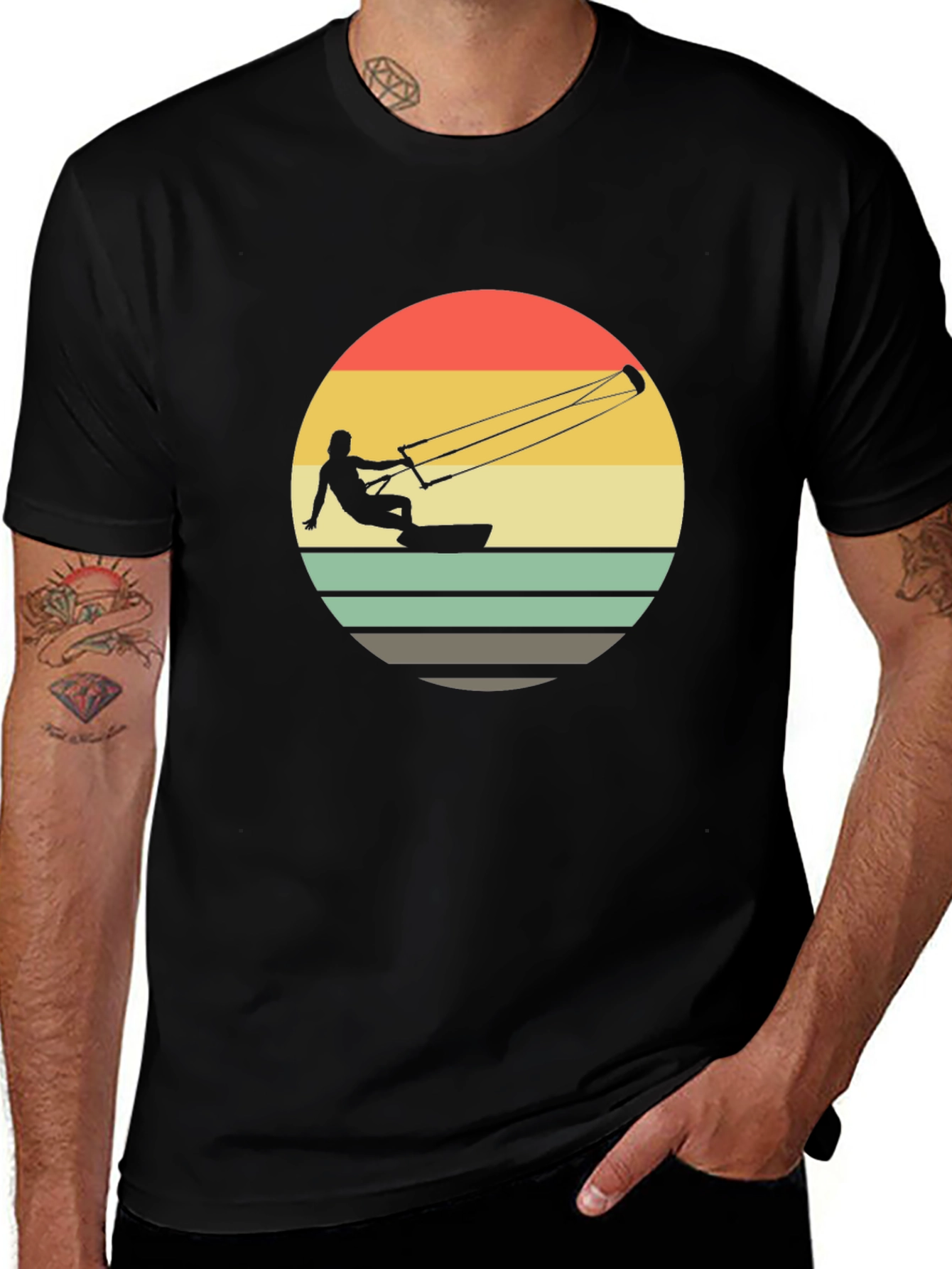 Retro Windsurfer T-Shirt - Vintage Style Tee