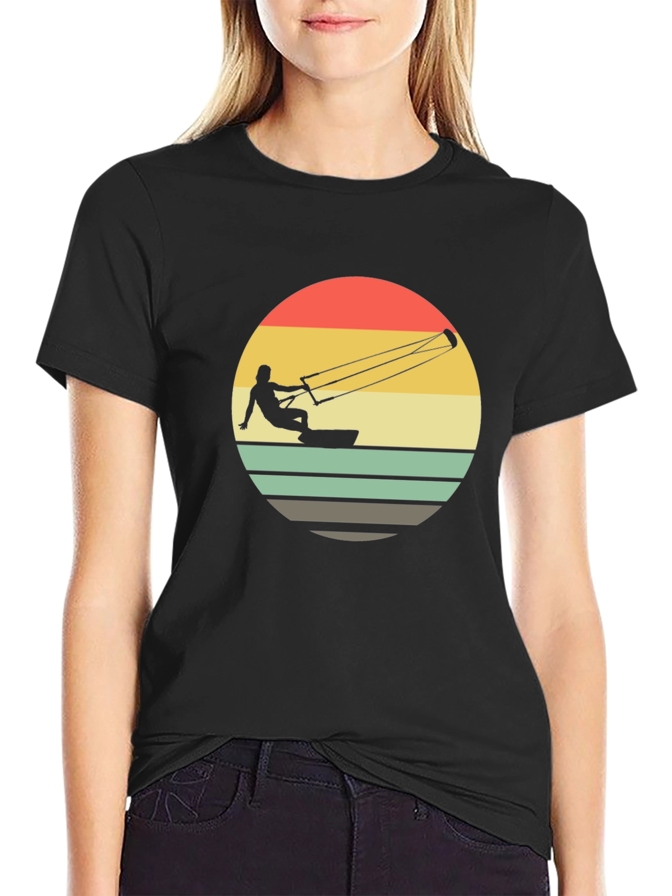 Retro Windsurfer T-Shirt - Vintage Style Tee