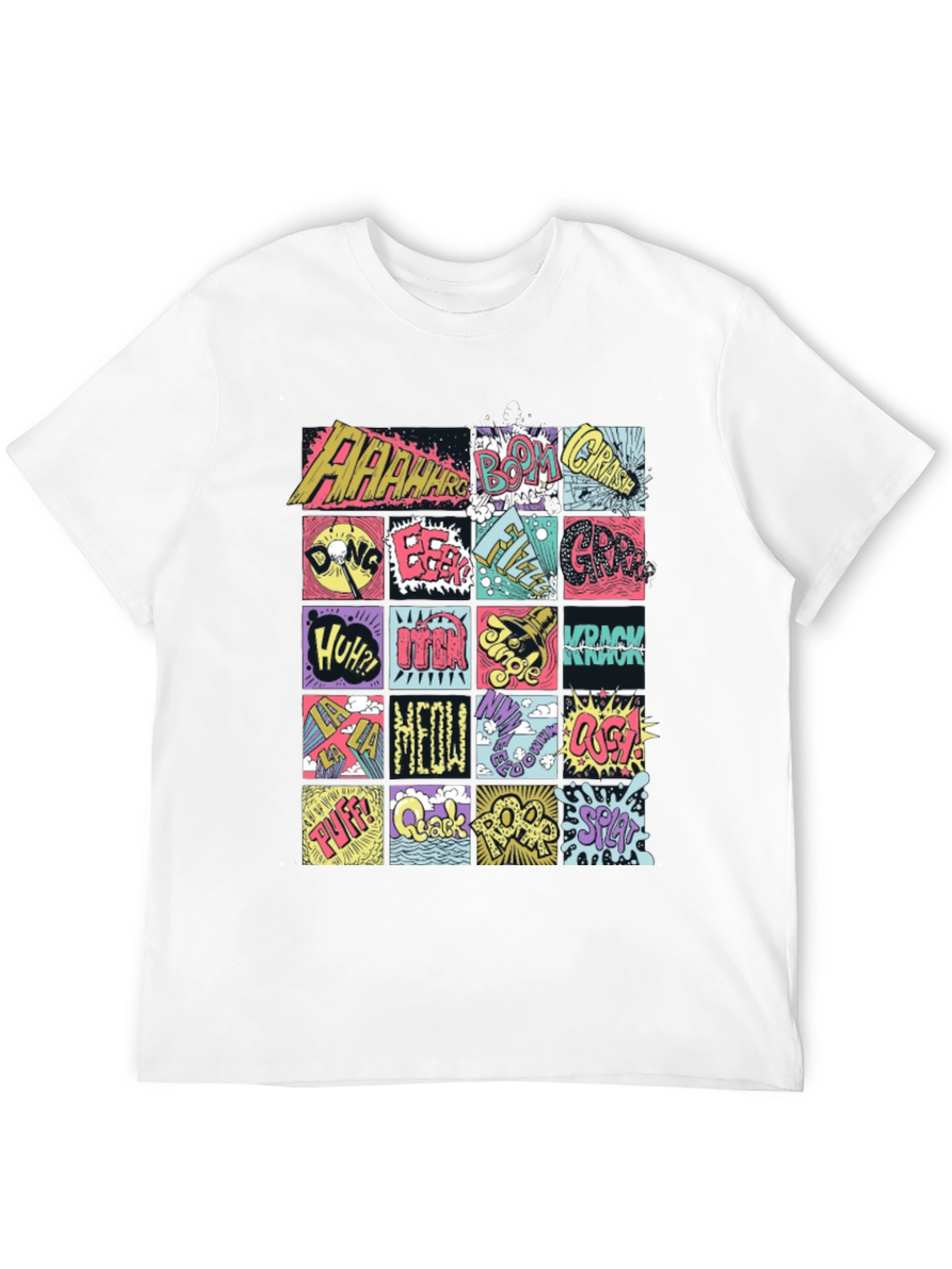 Comic Sound Effect T-Shirt - Pop Art Black Tee