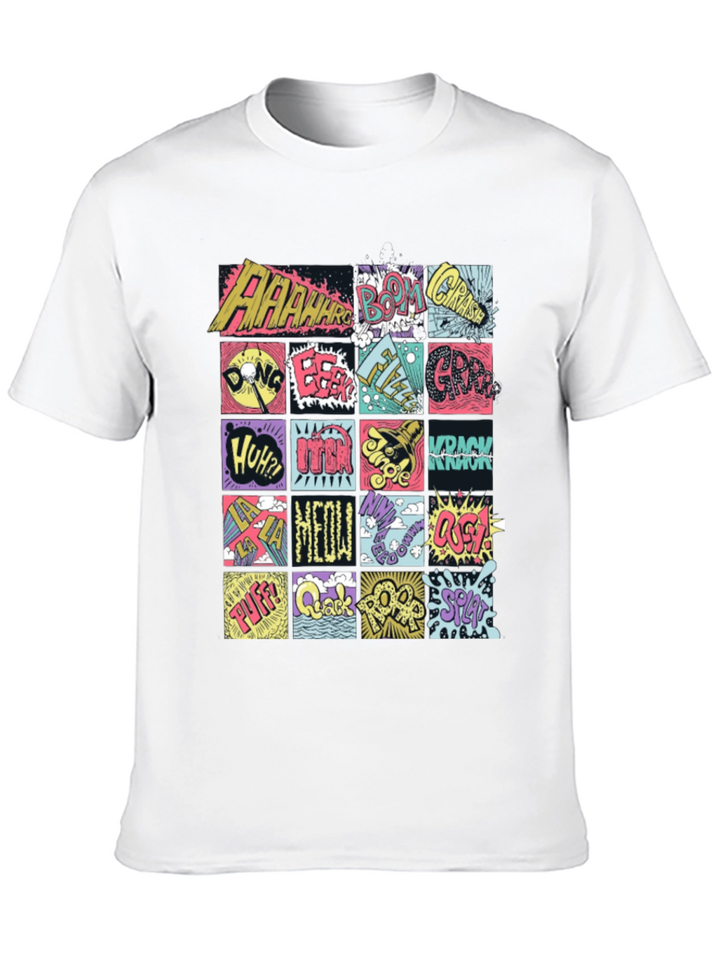 Comic Sound Effect T-Shirt - Pop Art Black Tee