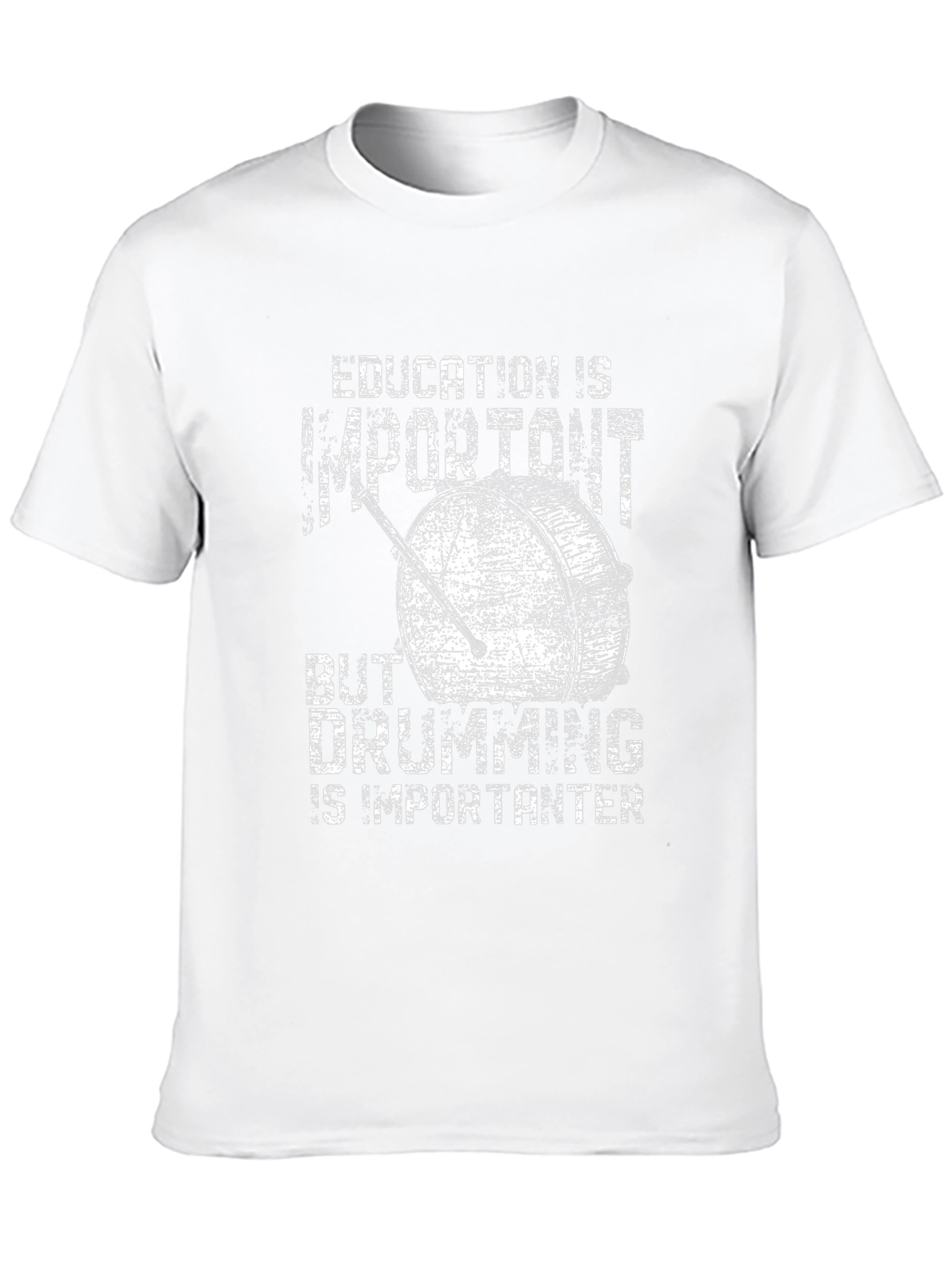 Funny Drummer T-Shirt - Education vs. Drumming