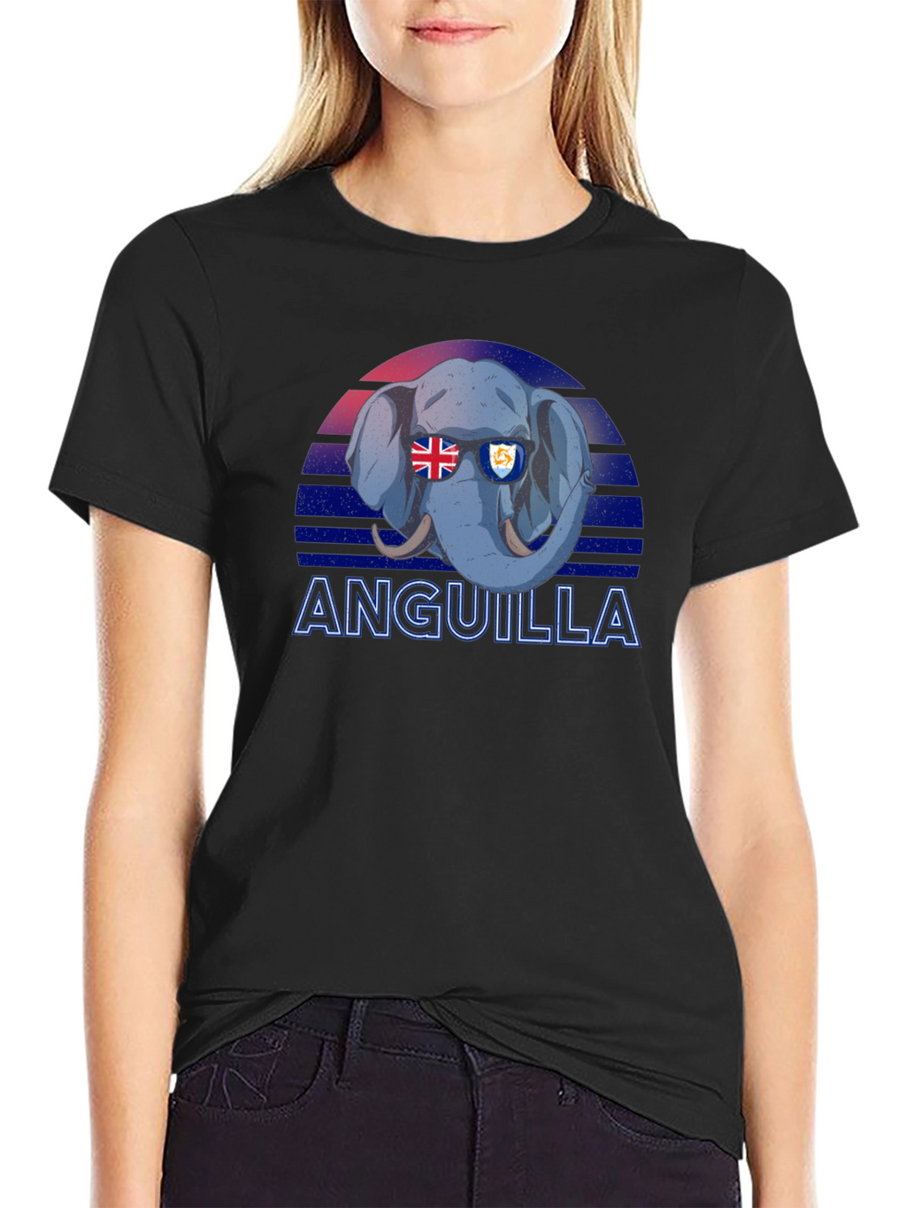 Anguilla Elephant Flag T-Shirt