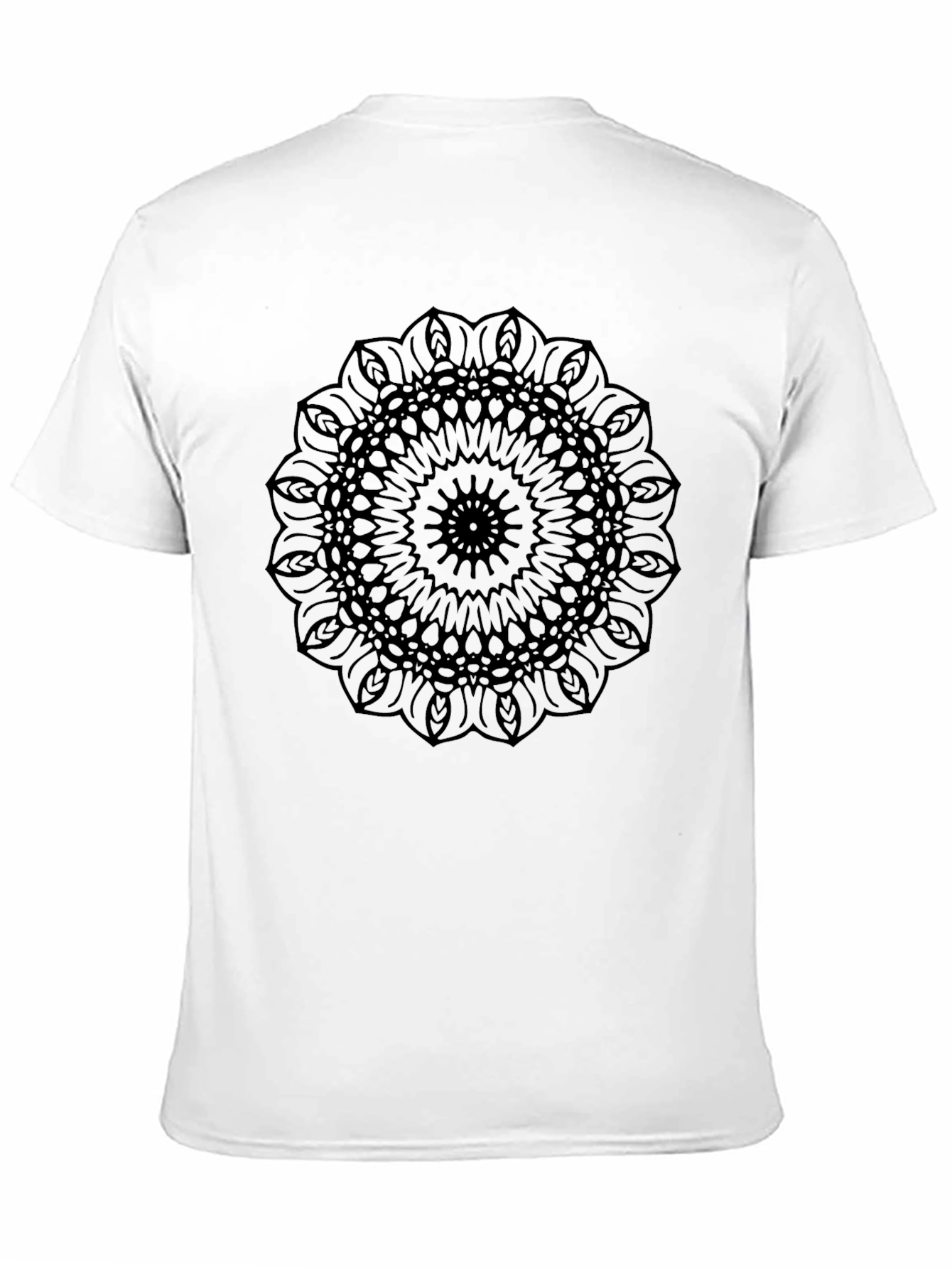 Black Mandala Graphic Tee - Modern Style