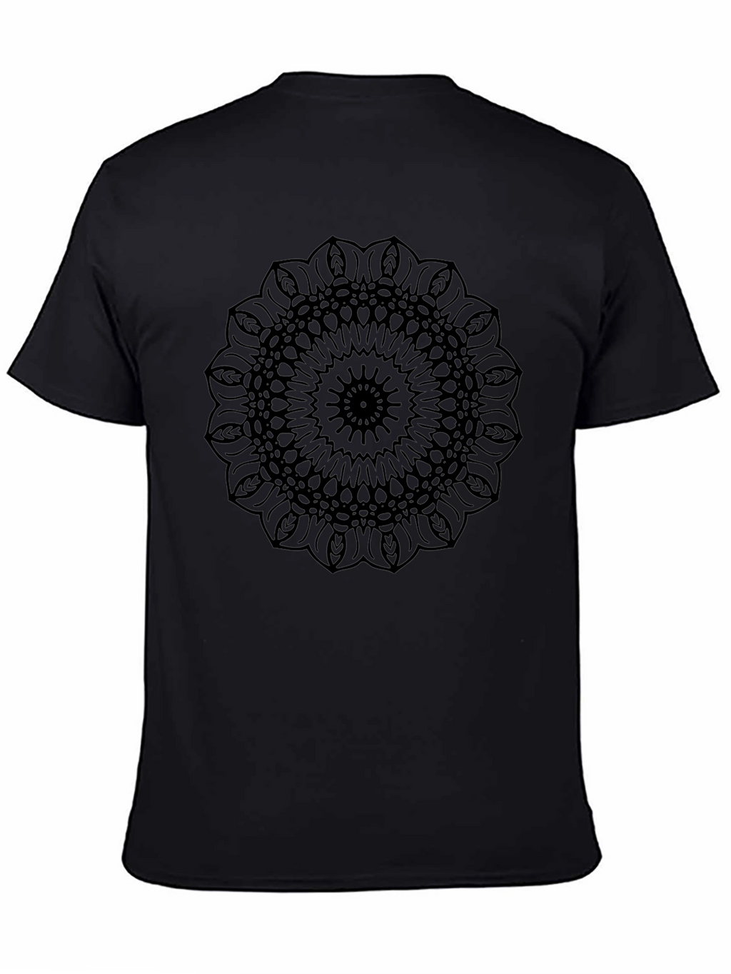 Black Mandala Graphic Tee - Modern Style
