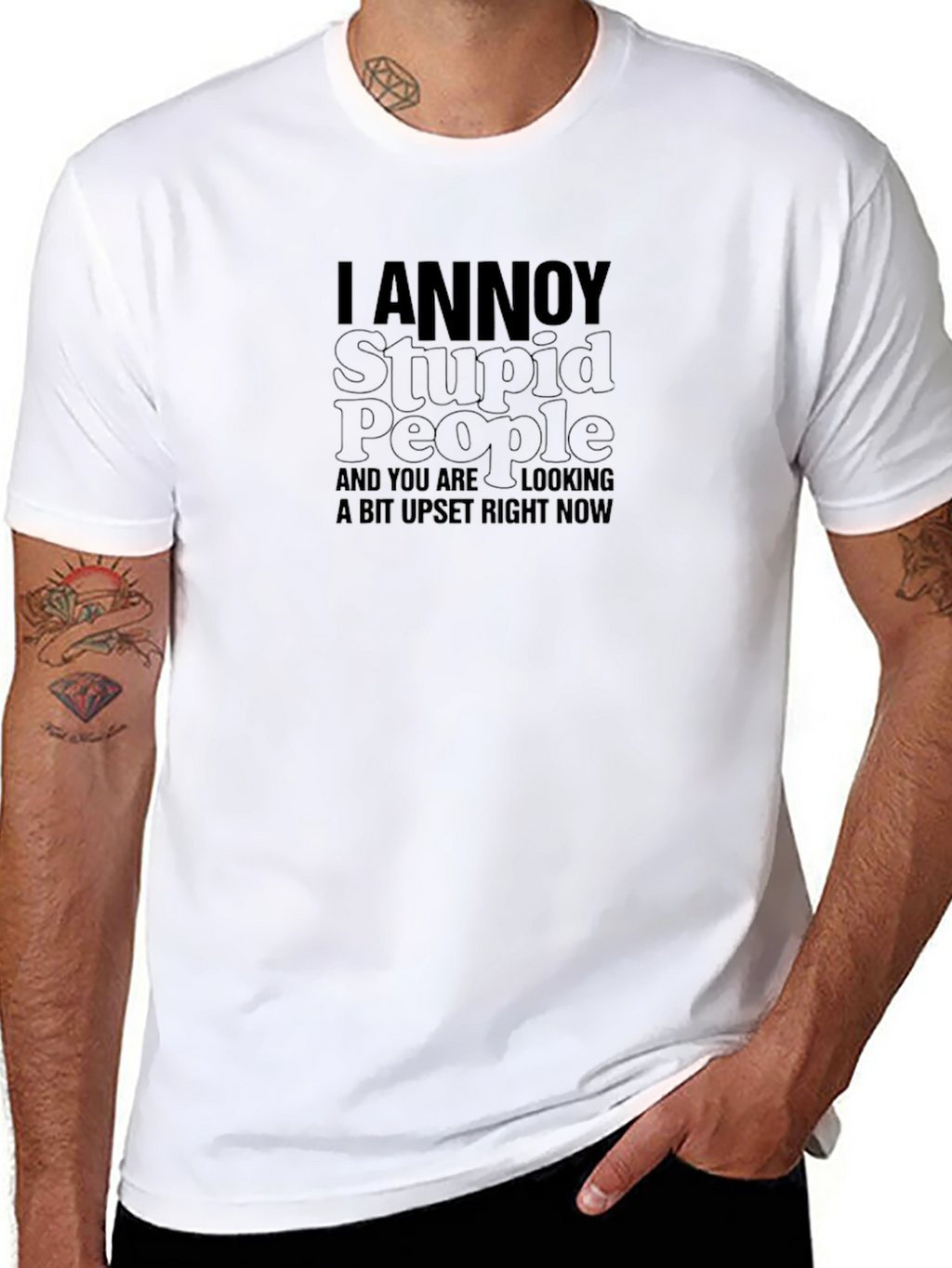 I Annoy Stupid People Graphic Tee