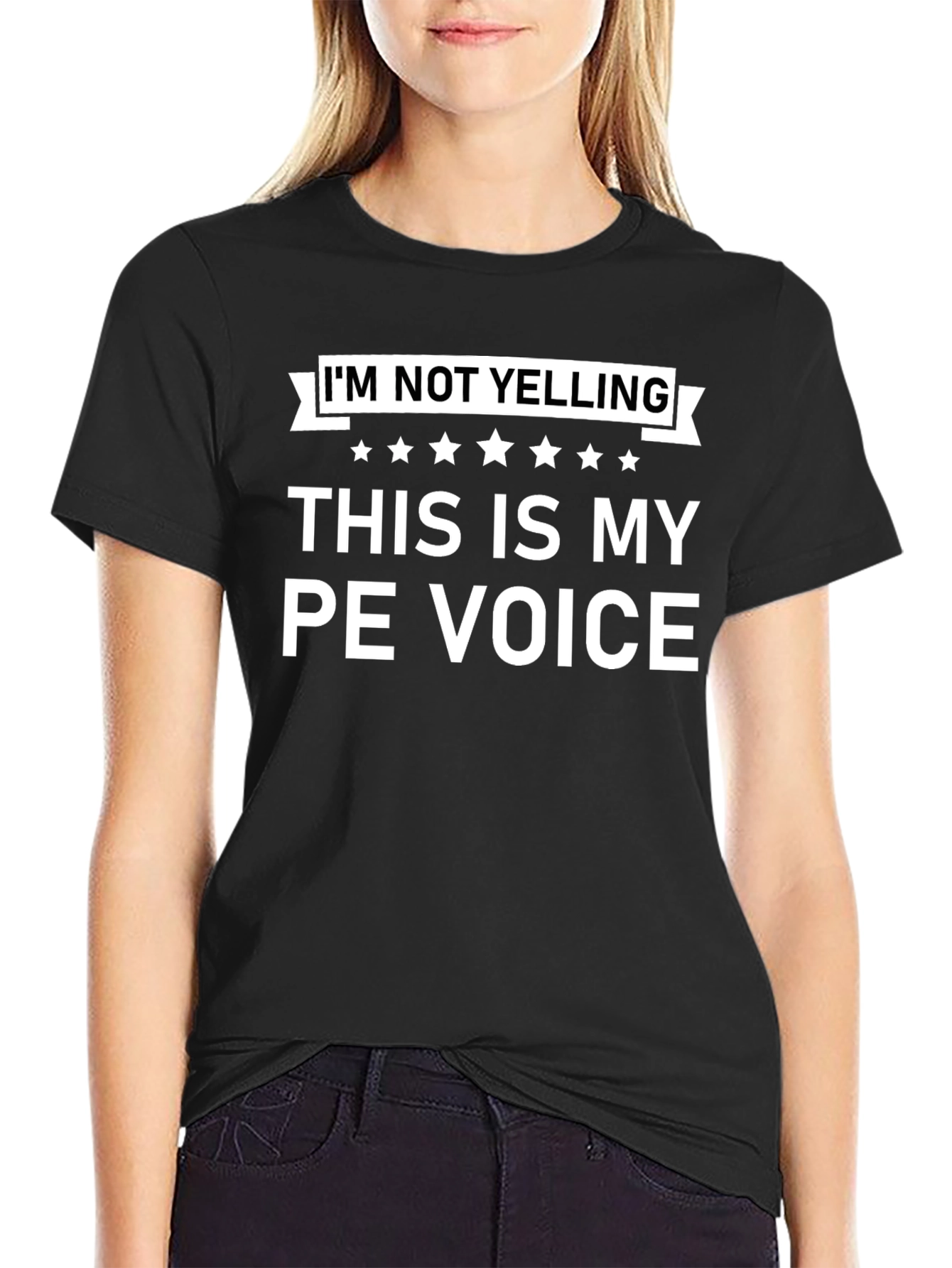 Funny PE Teacher T-Shirt - This Is My PE Voice
