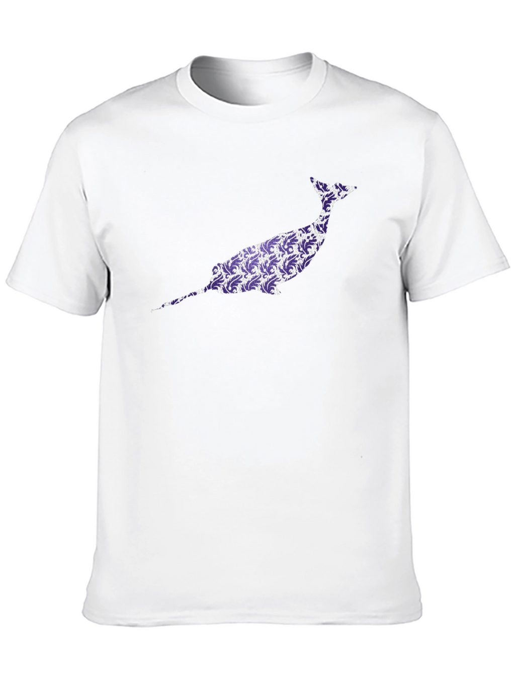 Narwhal Graphic Tee - Unique Purple Pattern
