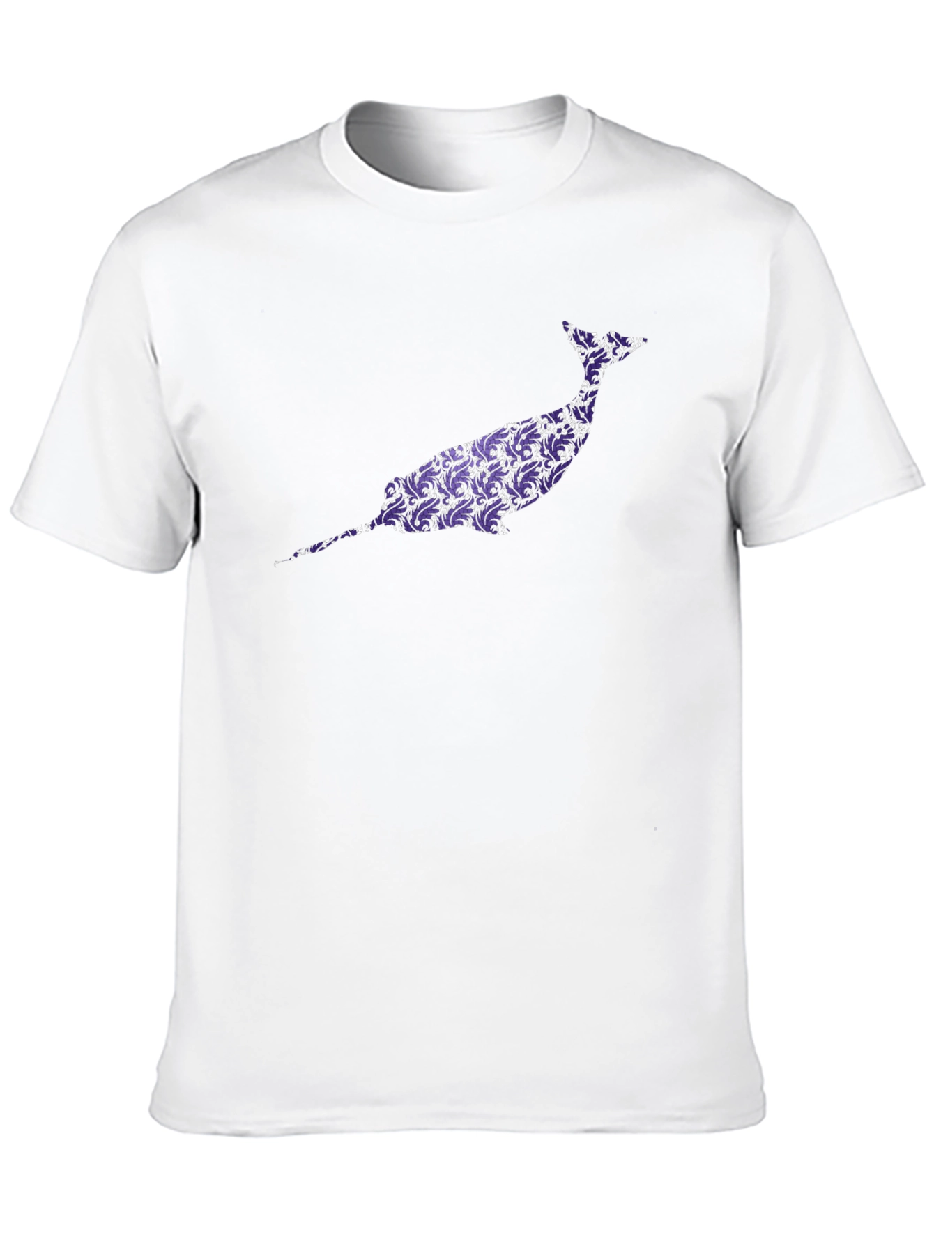 Narwhal Graphic Tee - Unique Purple Pattern