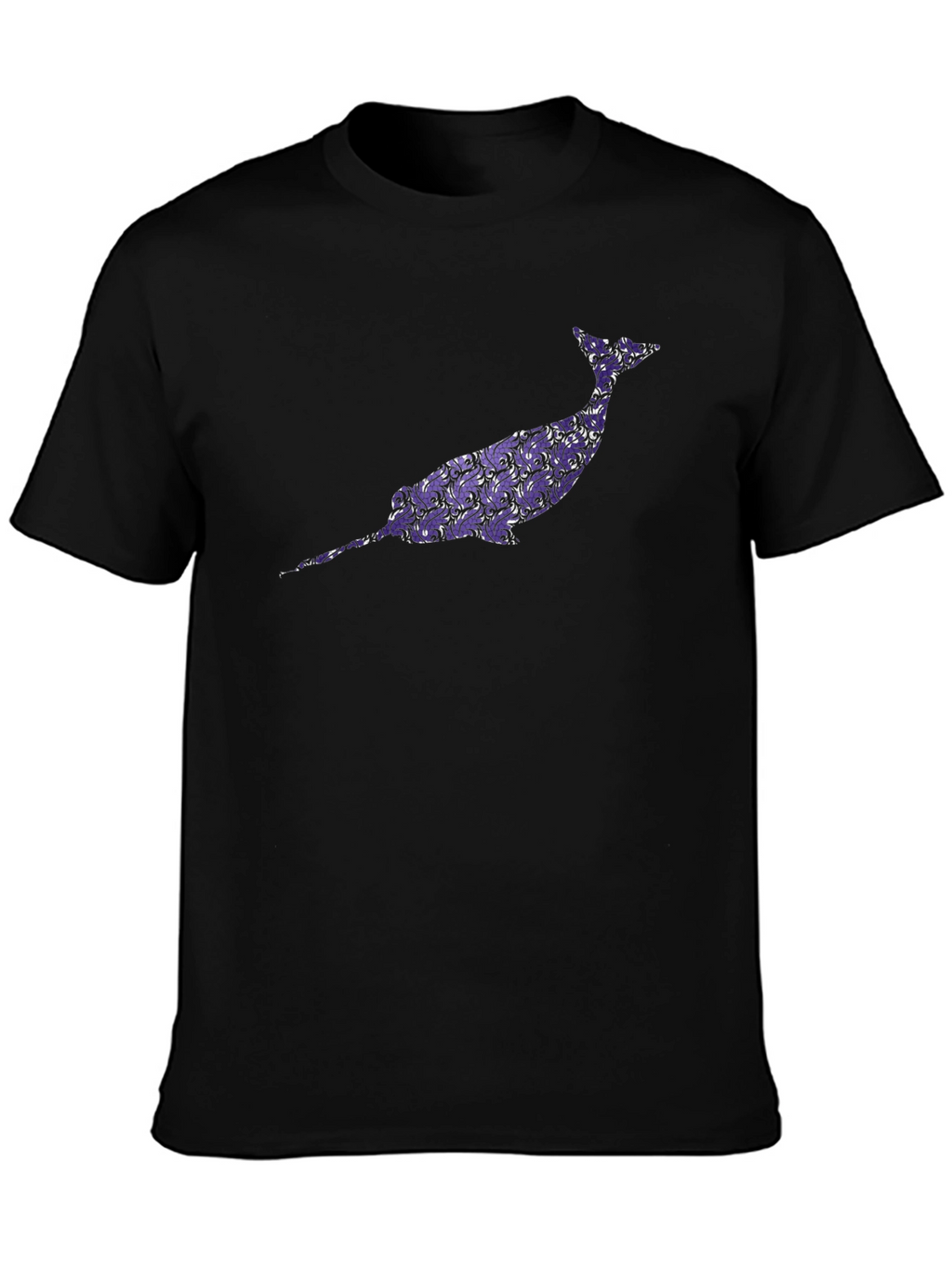 Narwhal Graphic Tee - Unique Purple Pattern