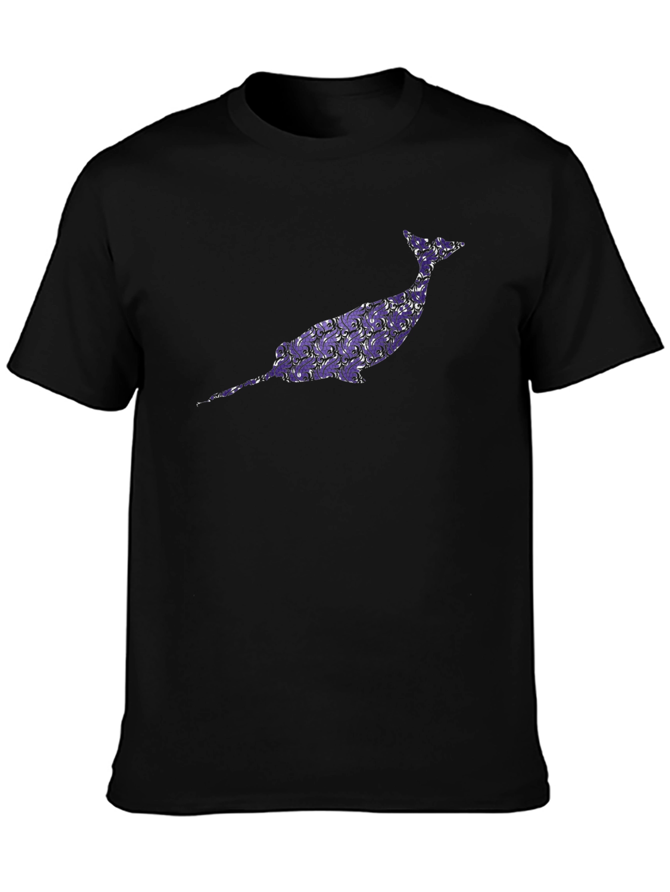 Narwhal Graphic Tee - Unique Purple Pattern