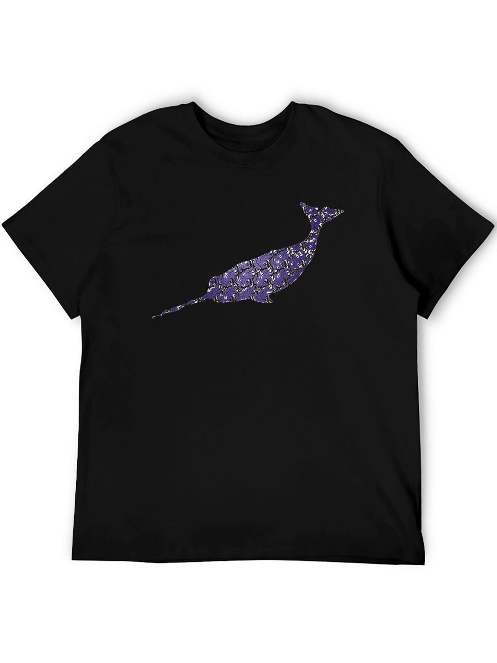 Narwhal Graphic Tee - Unique Purple Pattern