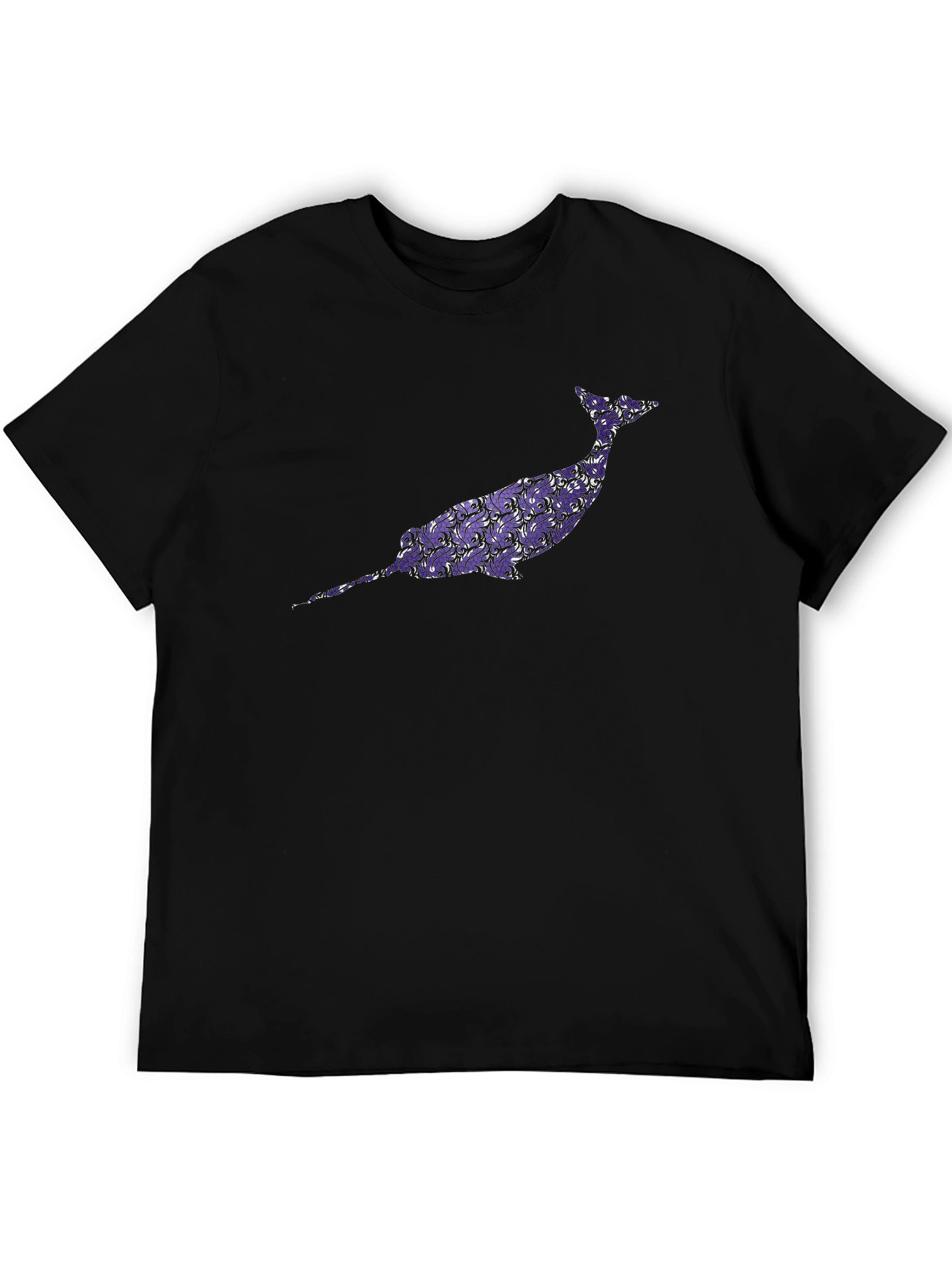 Narwhal Graphic Tee - Unique Purple Pattern