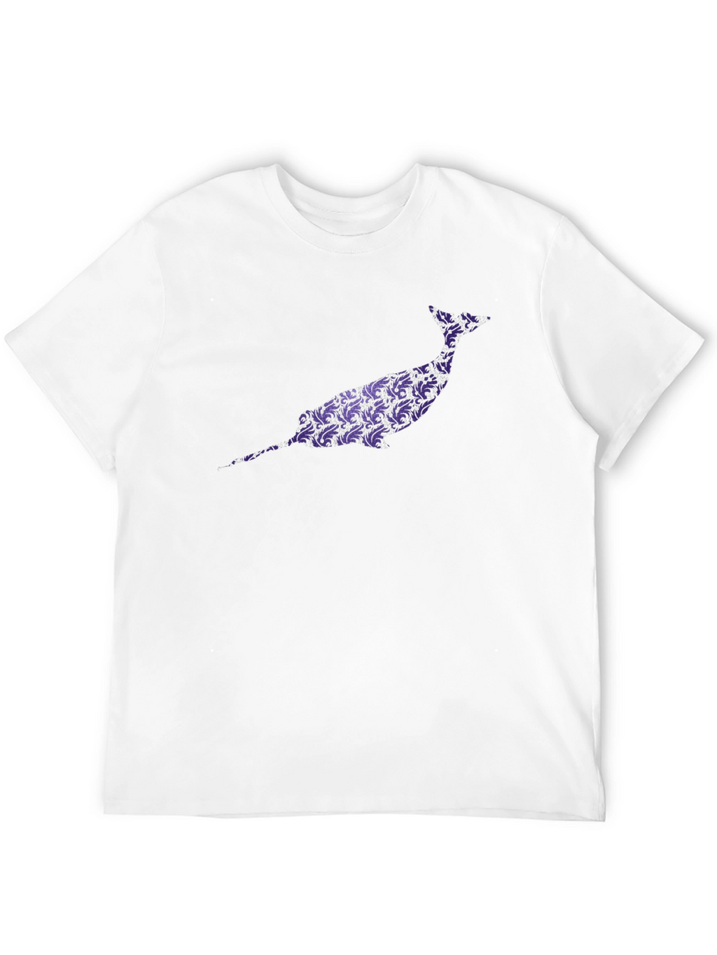 Narwhal Graphic Tee - Unique Purple Pattern