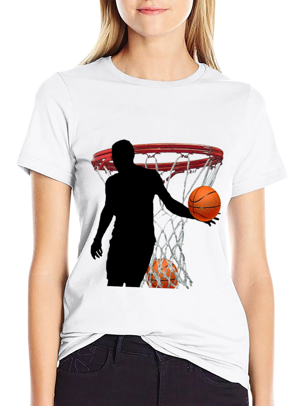 Basketball Graphic Tee - Slam Dunk Style