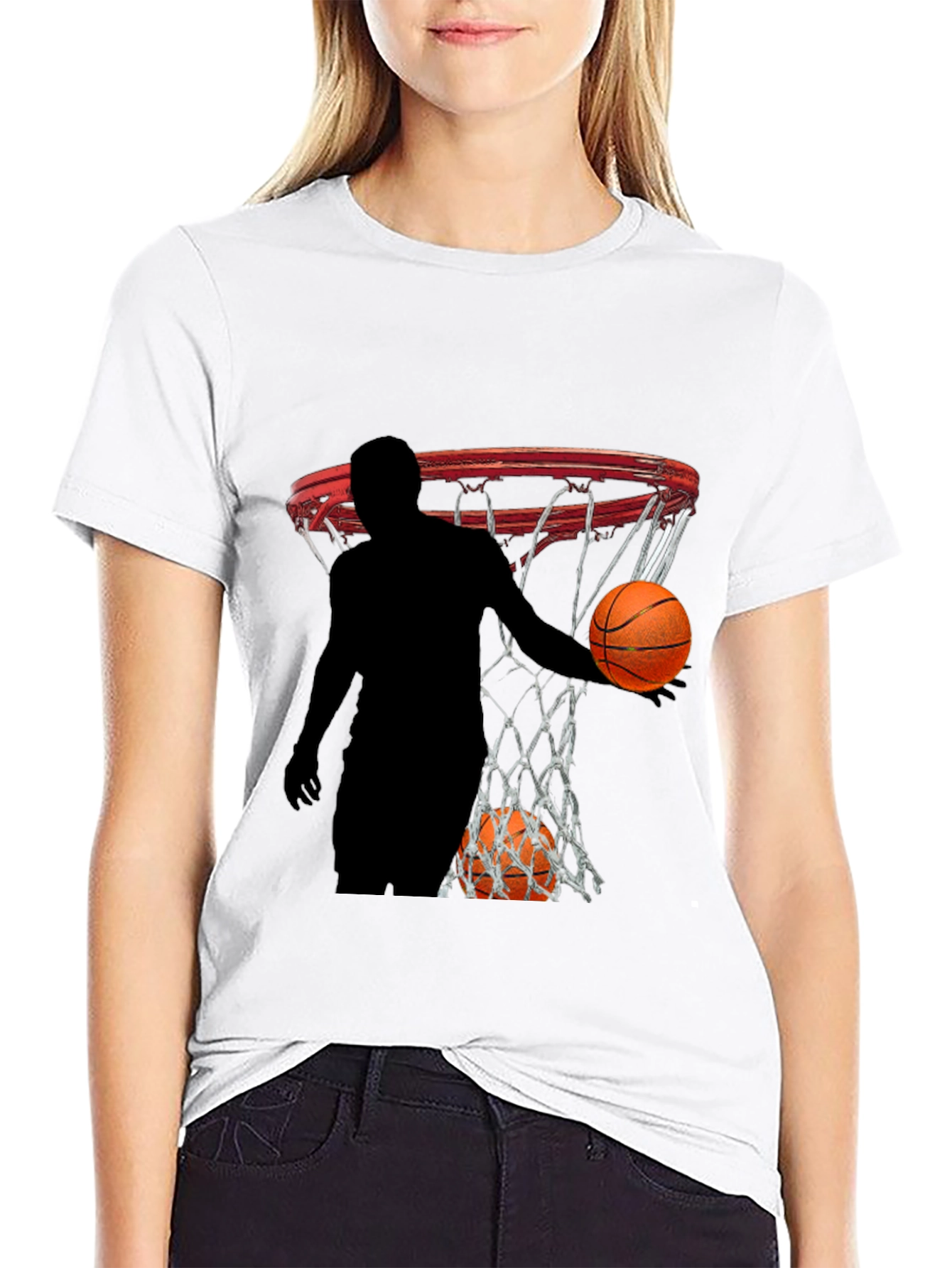 Basketball Graphic Tee - Slam Dunk Style