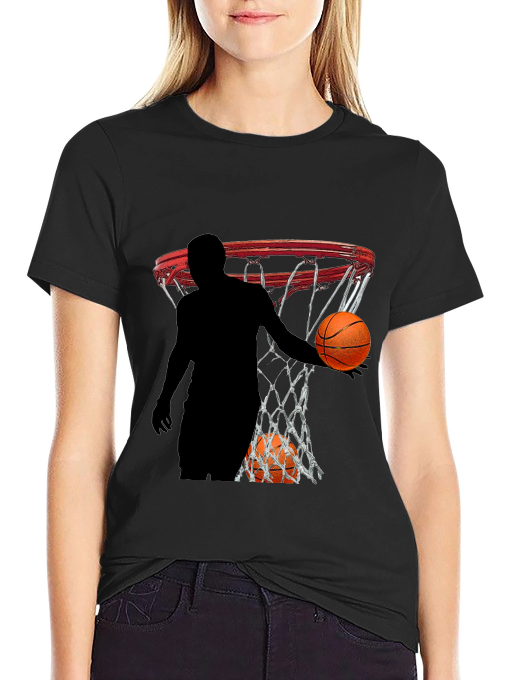 Basketball Graphic Tee - Slam Dunk Style