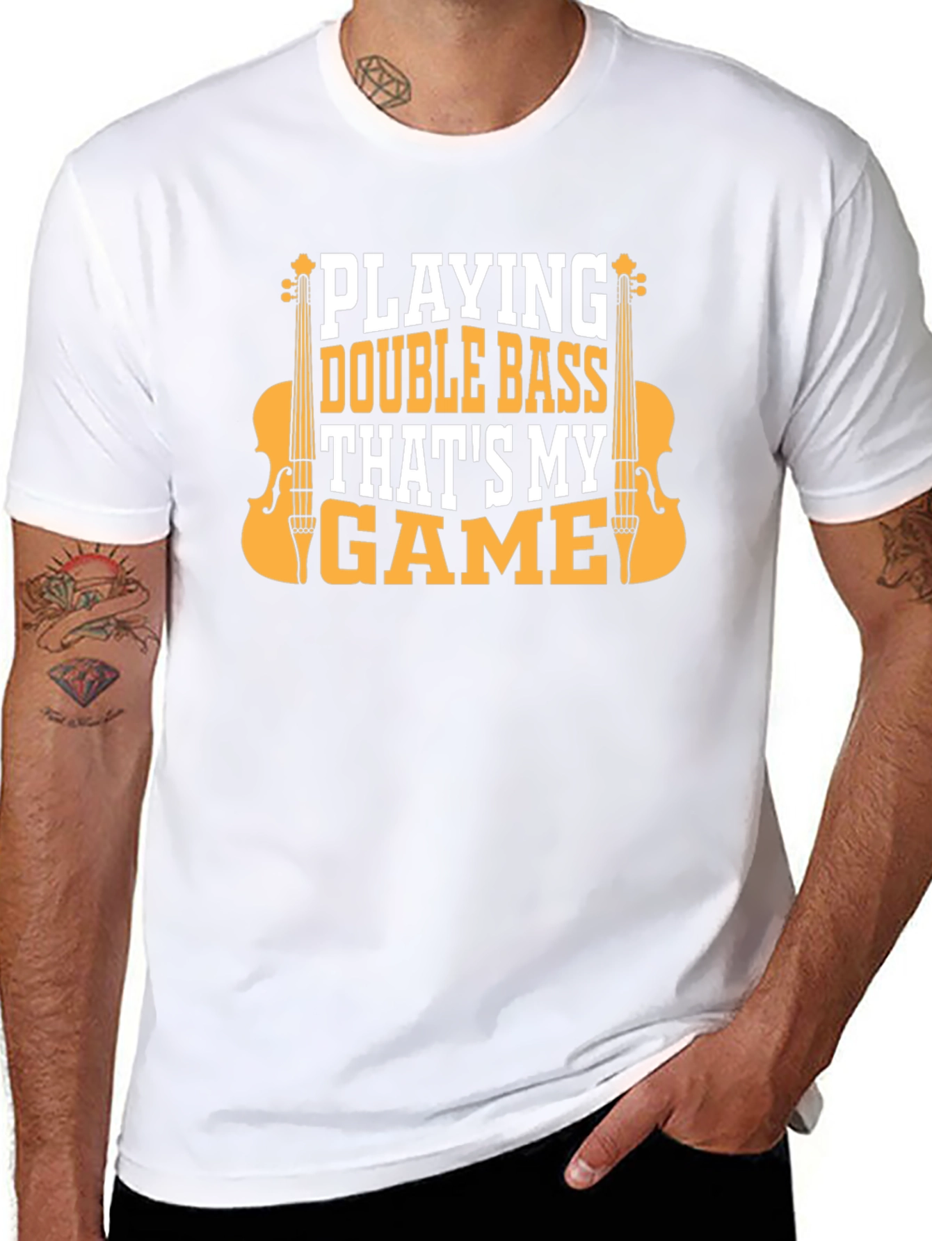 Double Bass Player Graphic T-Shirt