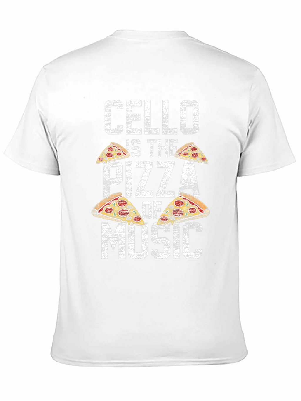 Cello Pizza Music T-Shirt Funny Musician Tee