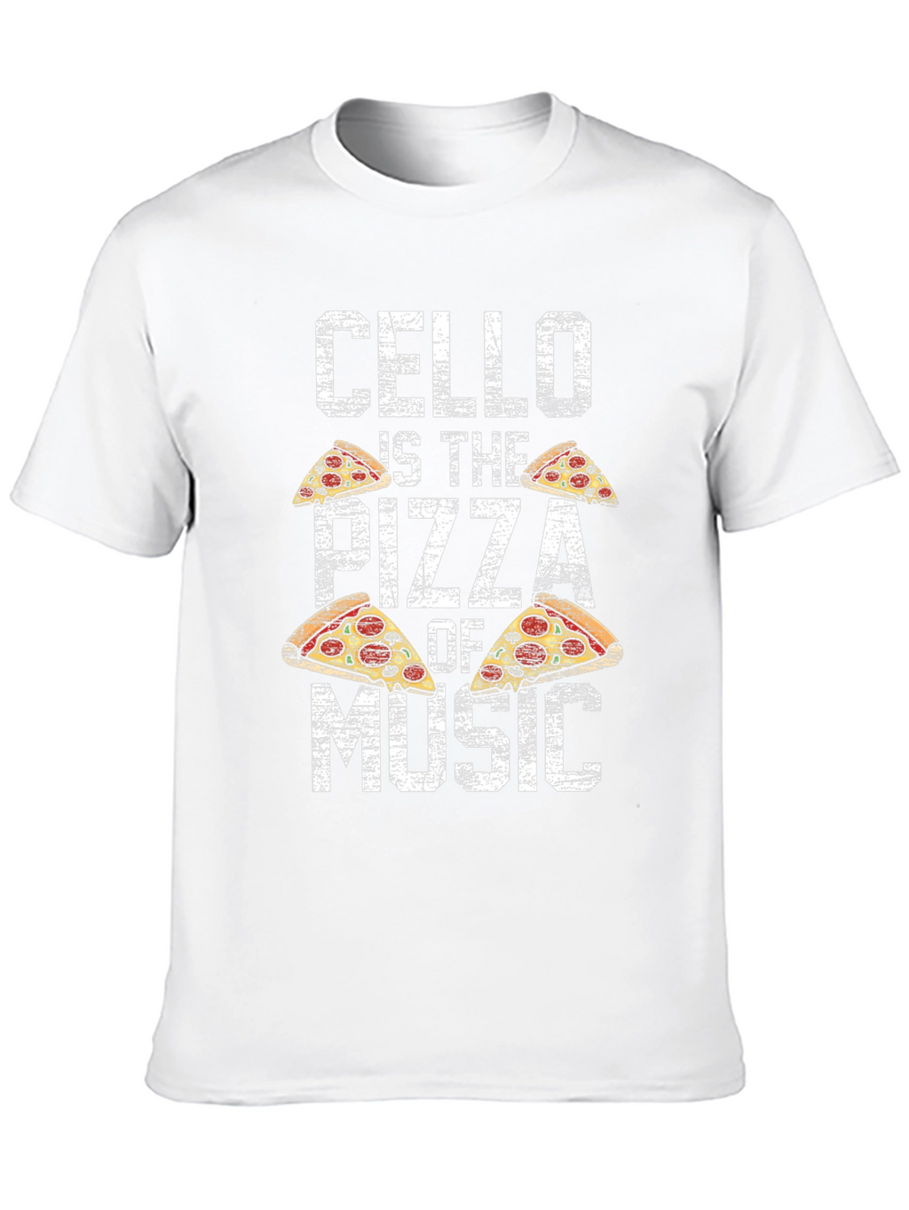 Cello Pizza Music T-Shirt Funny Musician Tee