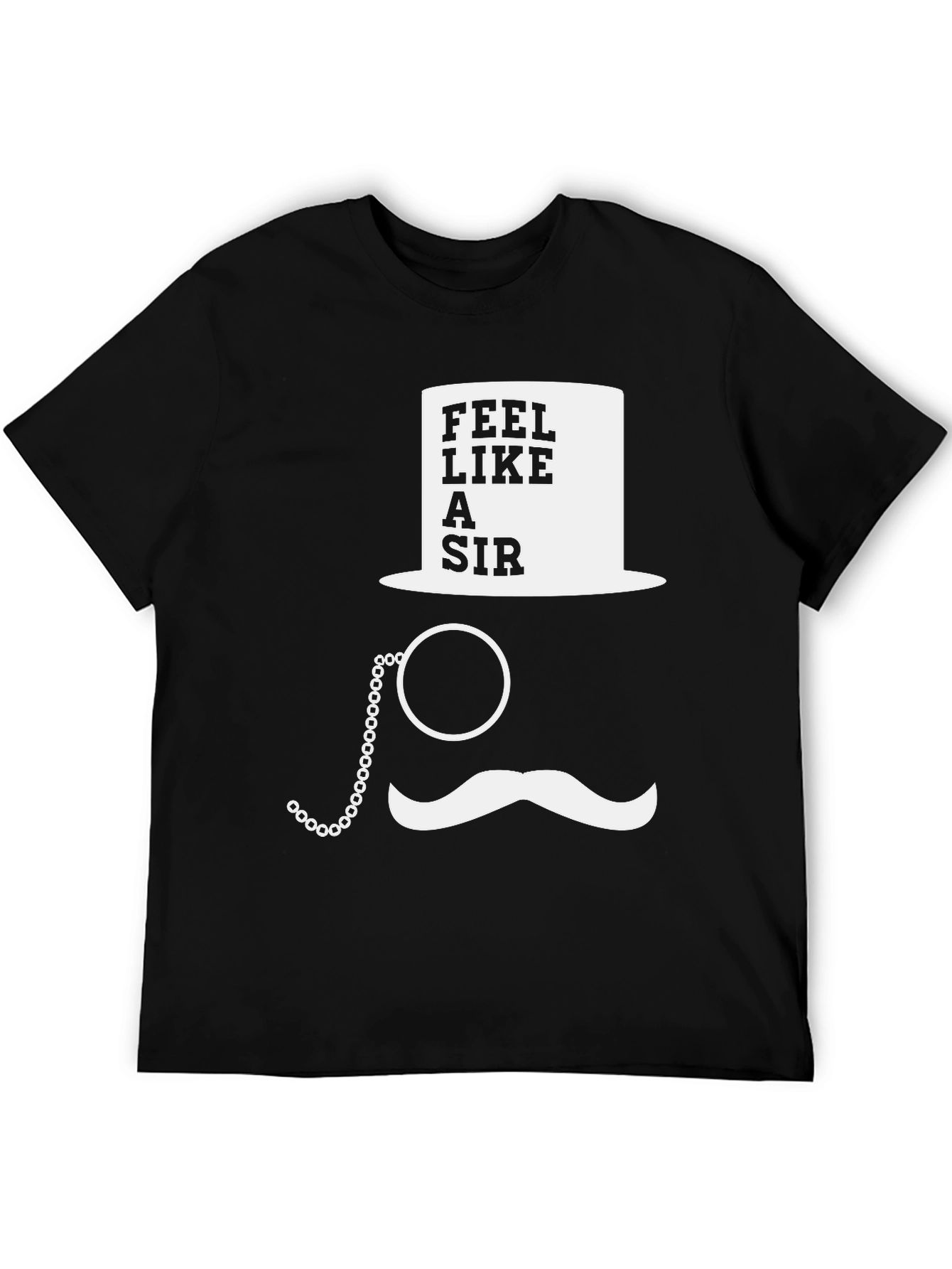 Feel Like A Sir Graphic Tee - Black