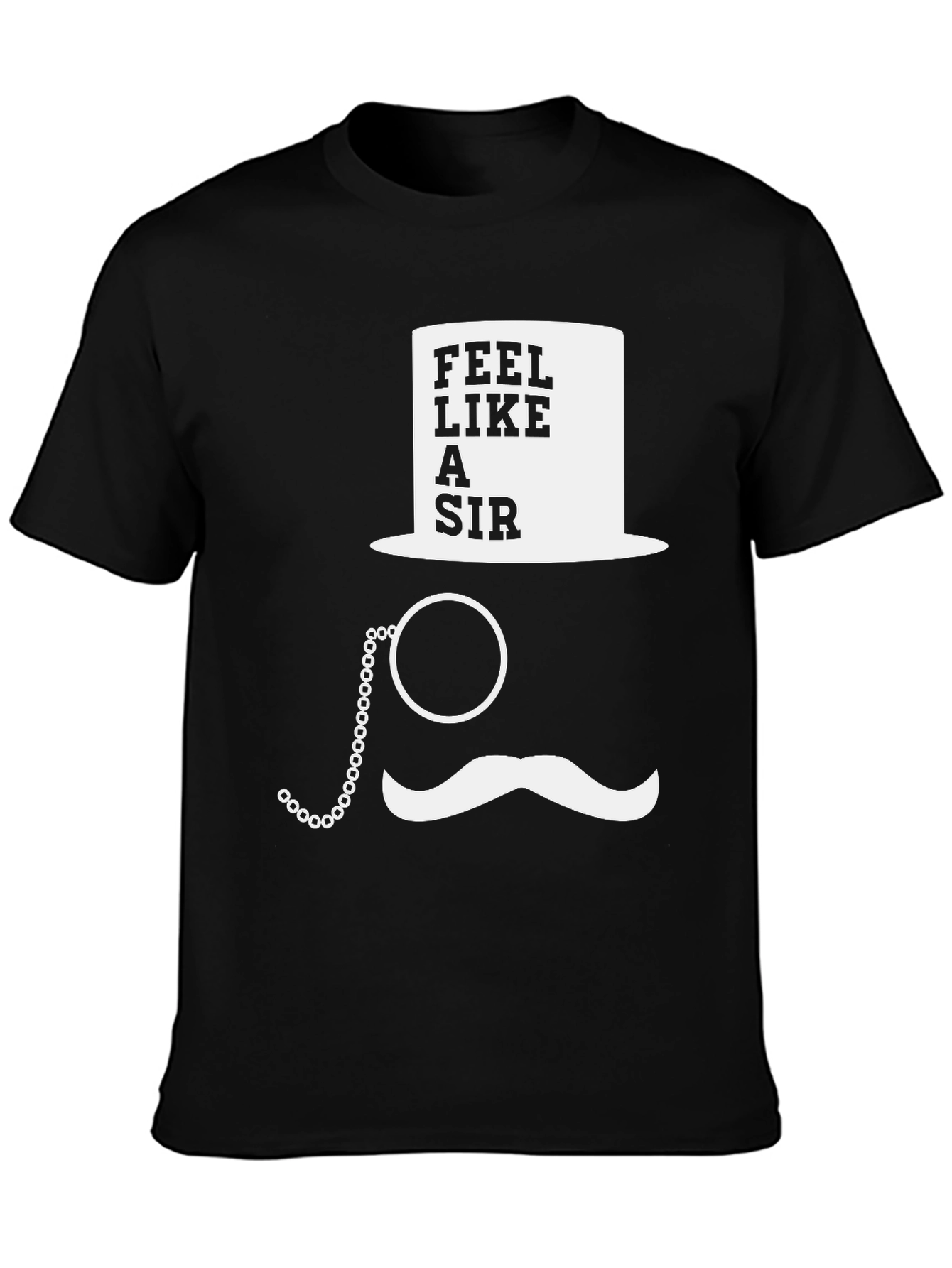 Feel Like A Sir Graphic Tee - Black