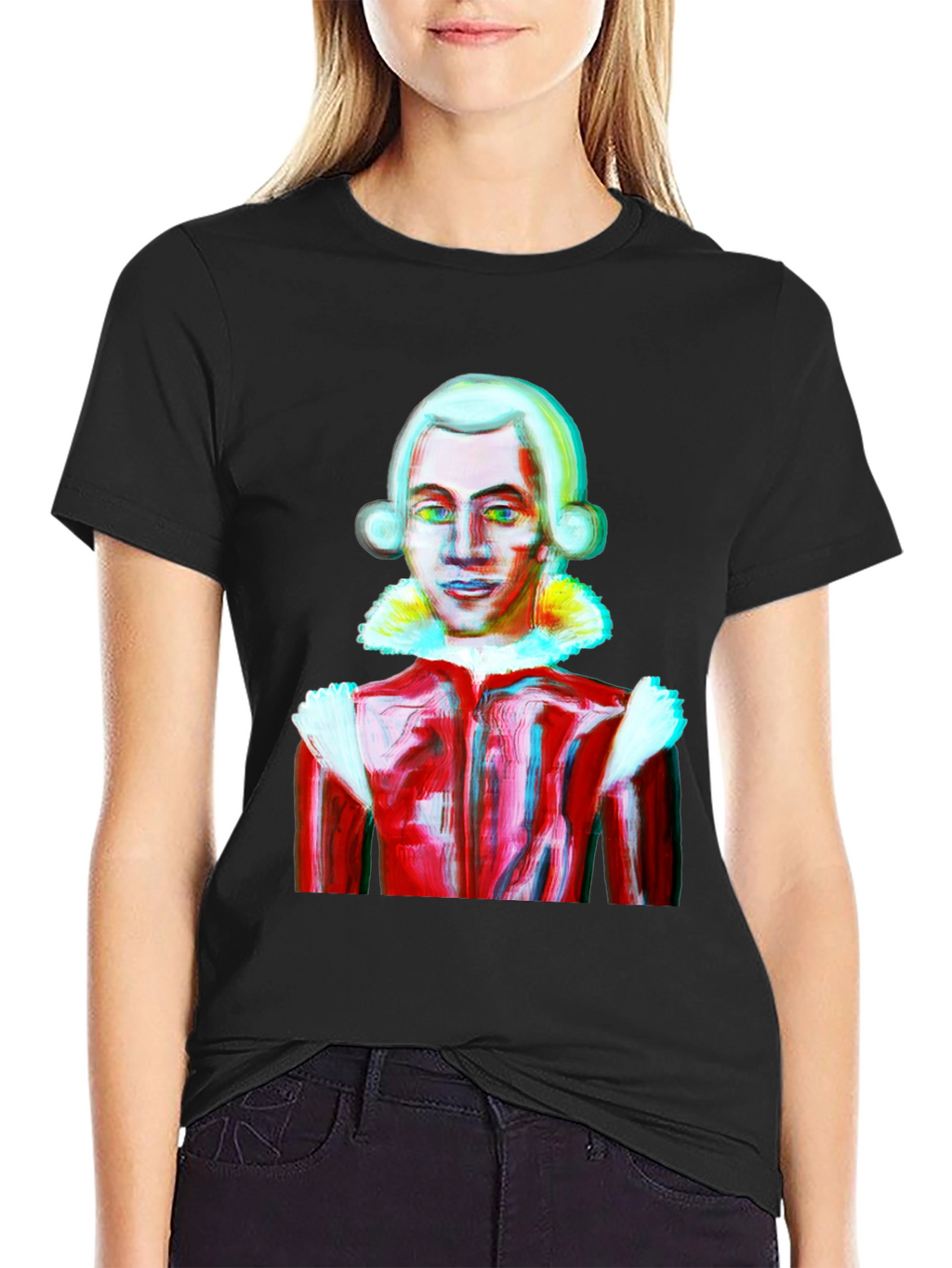 Mozart Style Graphic Tee - Artistic T-Shirt