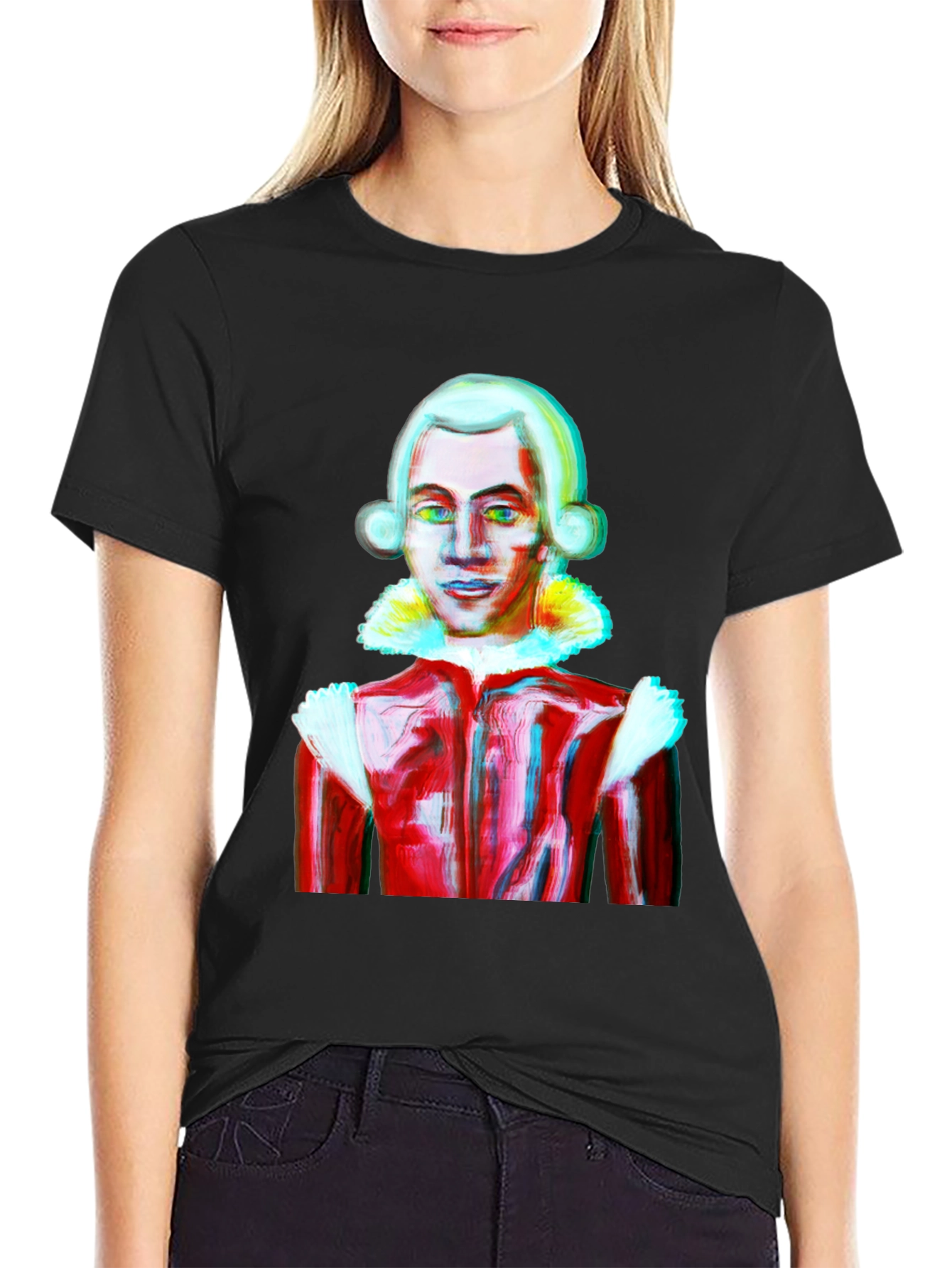 Mozart Style Graphic Tee - Artistic T-Shirt