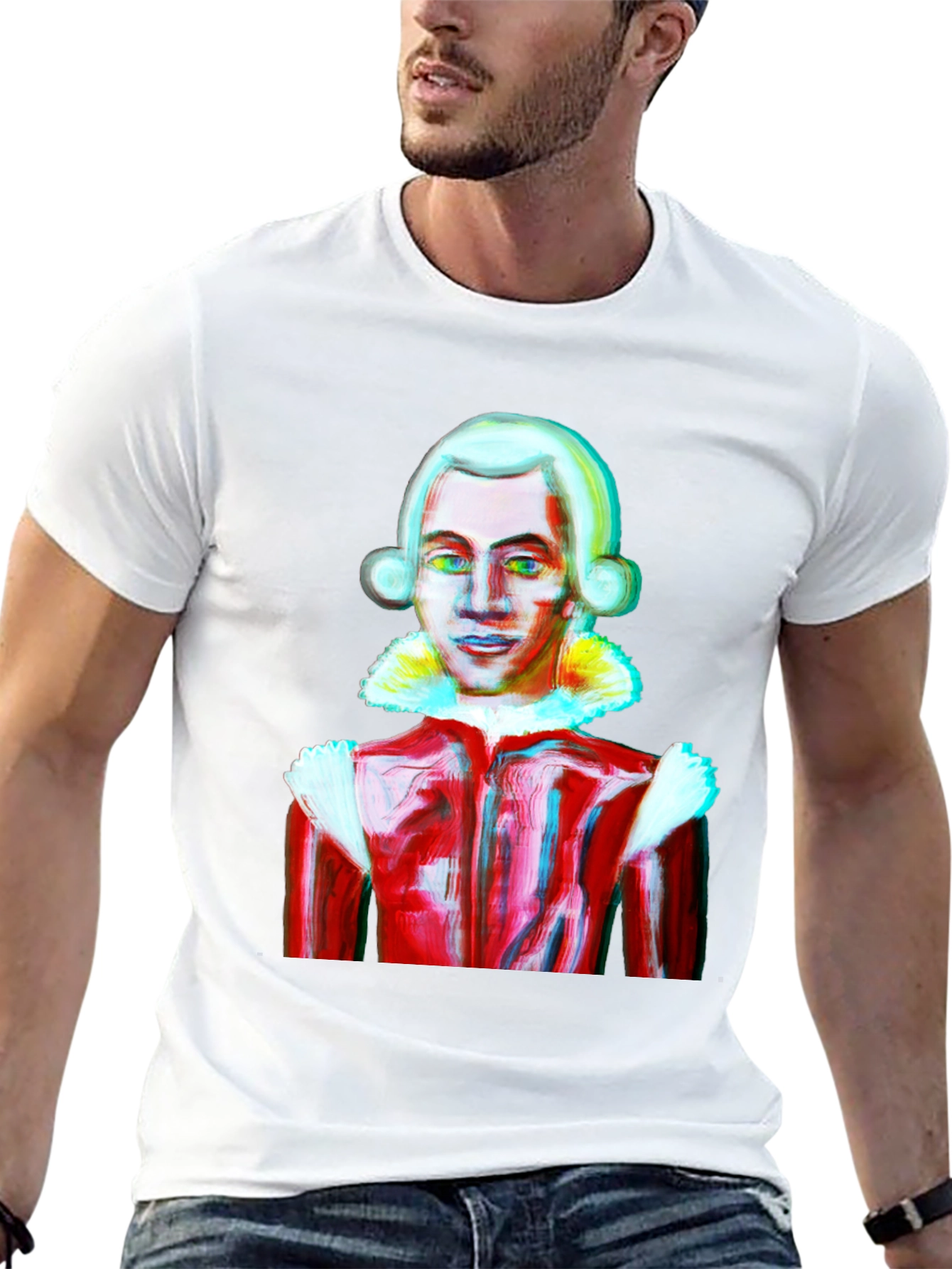 Mozart Style Graphic Tee - Artistic T-Shirt
