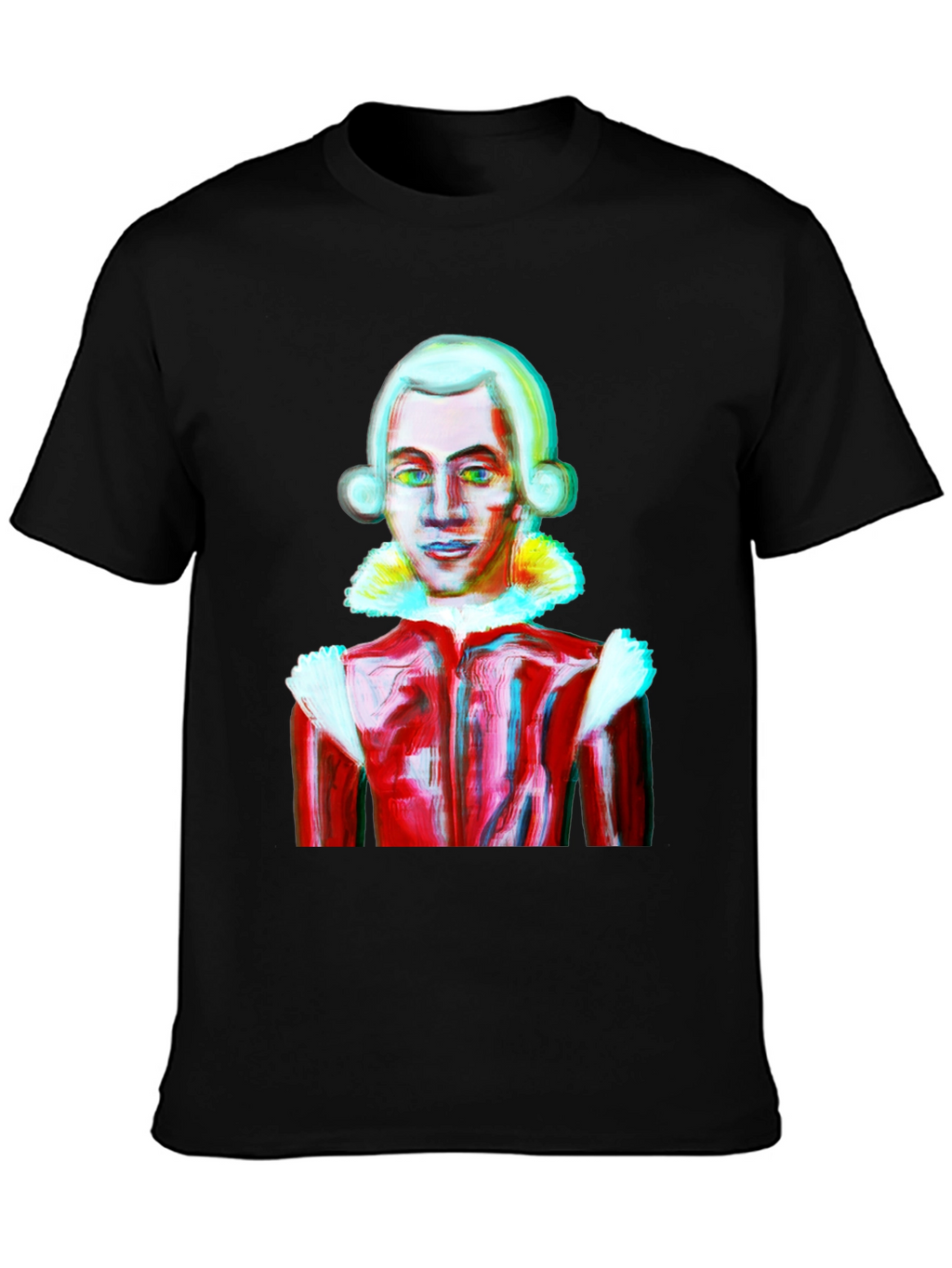 Mozart Style Graphic Tee - Artistic T-Shirt