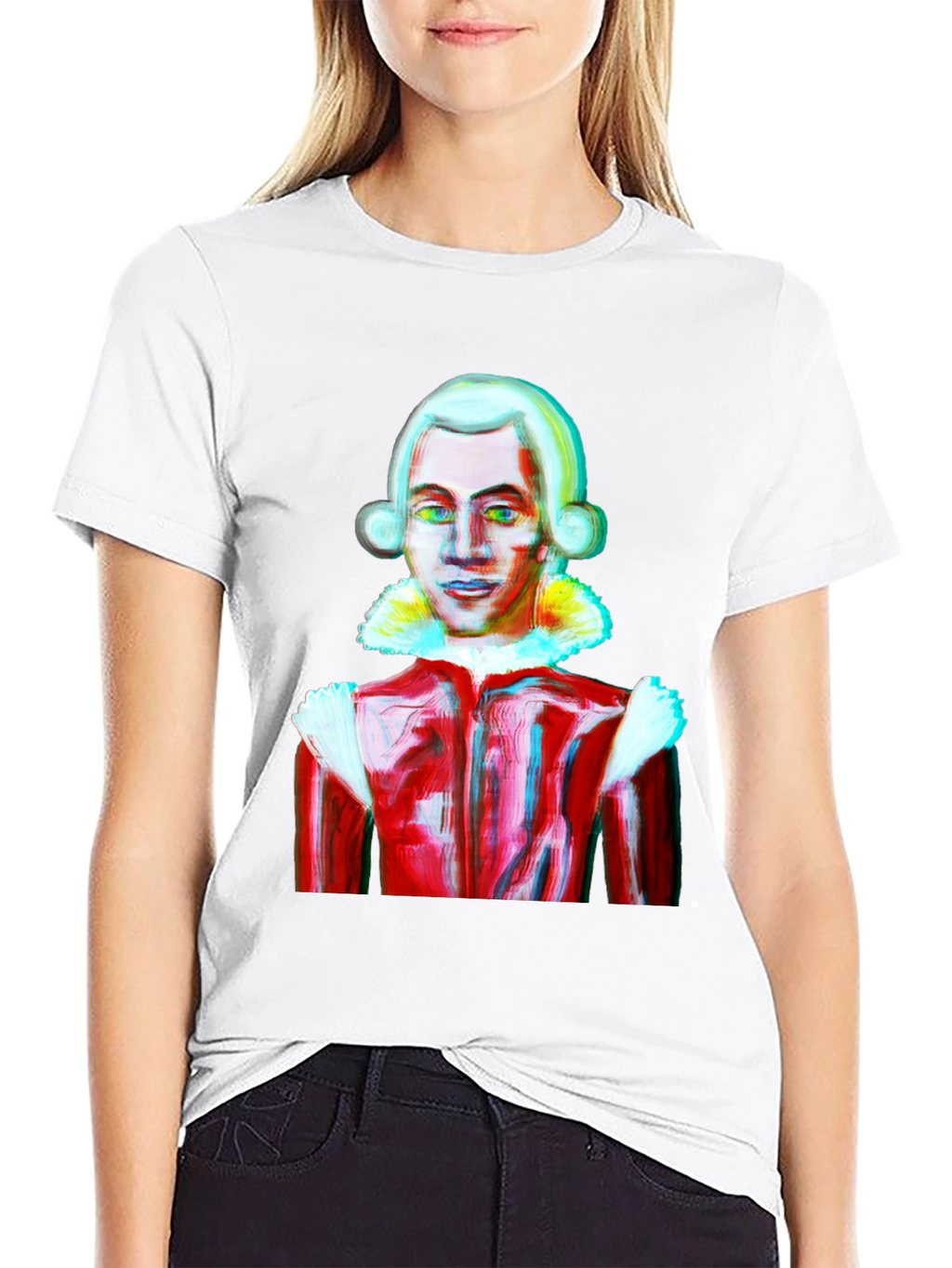 Mozart Style Graphic Tee - Artistic T-Shirt