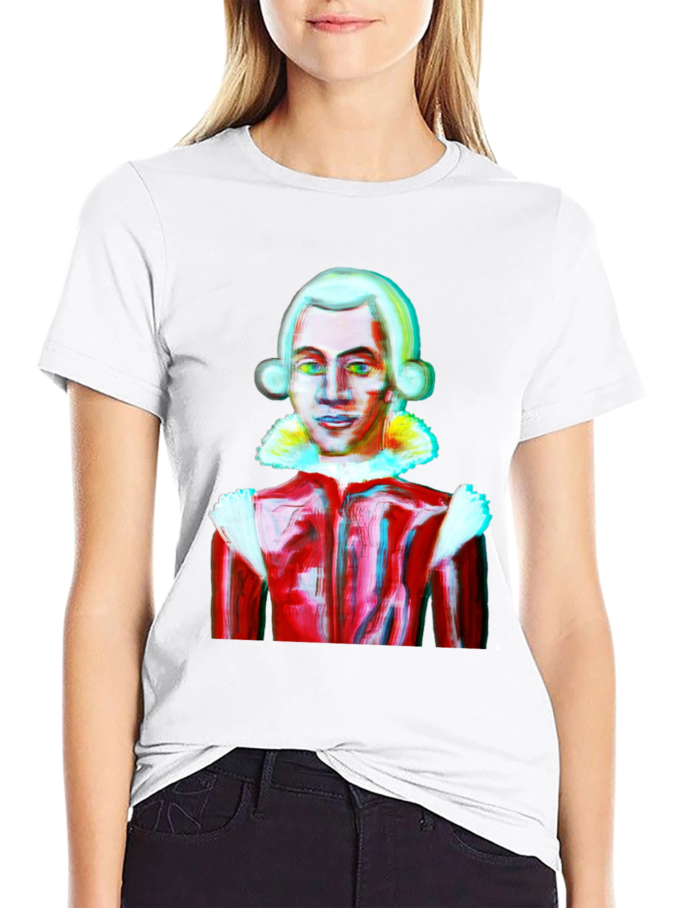 Mozart Style Graphic Tee - Artistic T-Shirt
