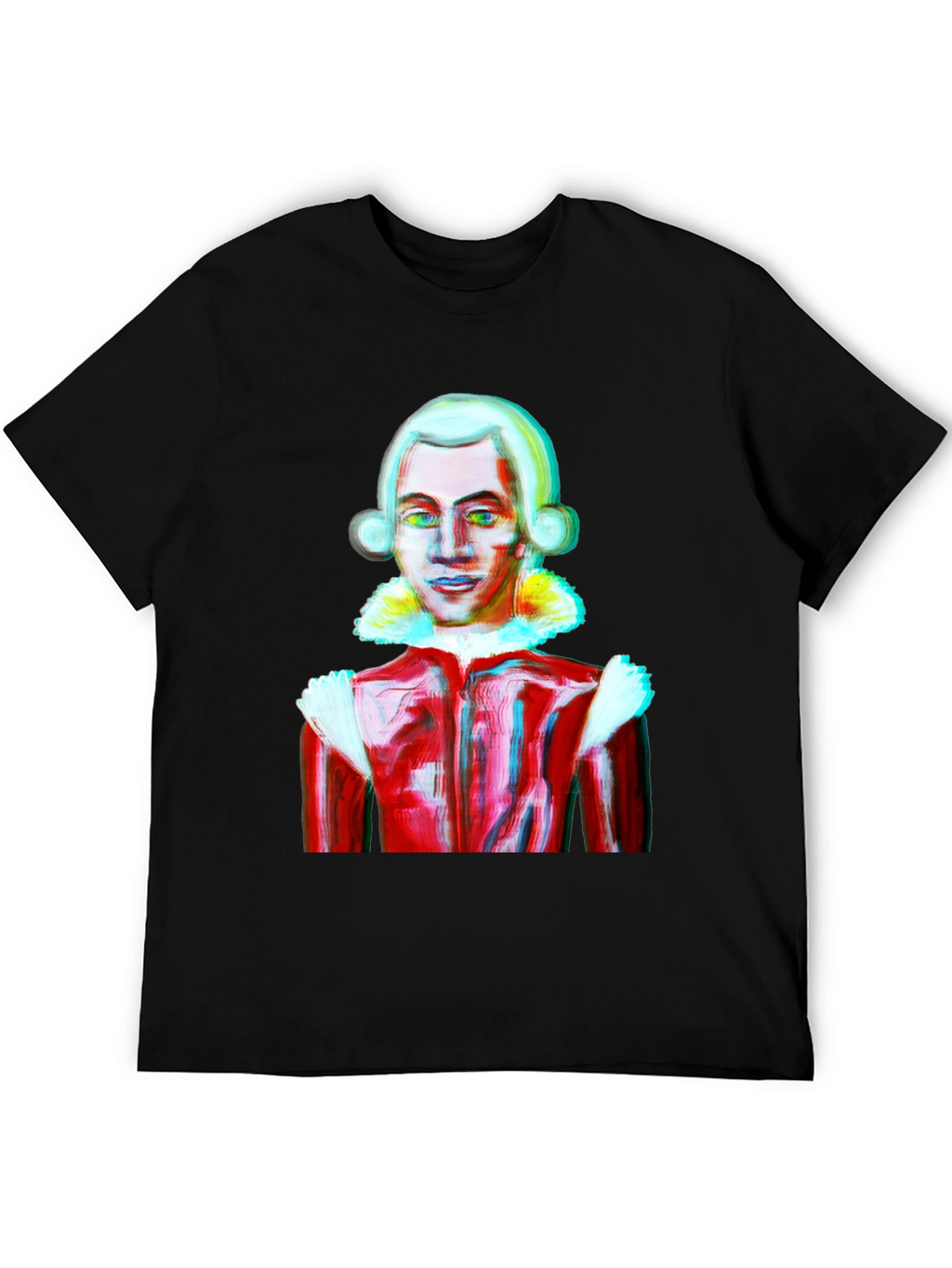 Mozart Style Graphic Tee - Artistic T-Shirt