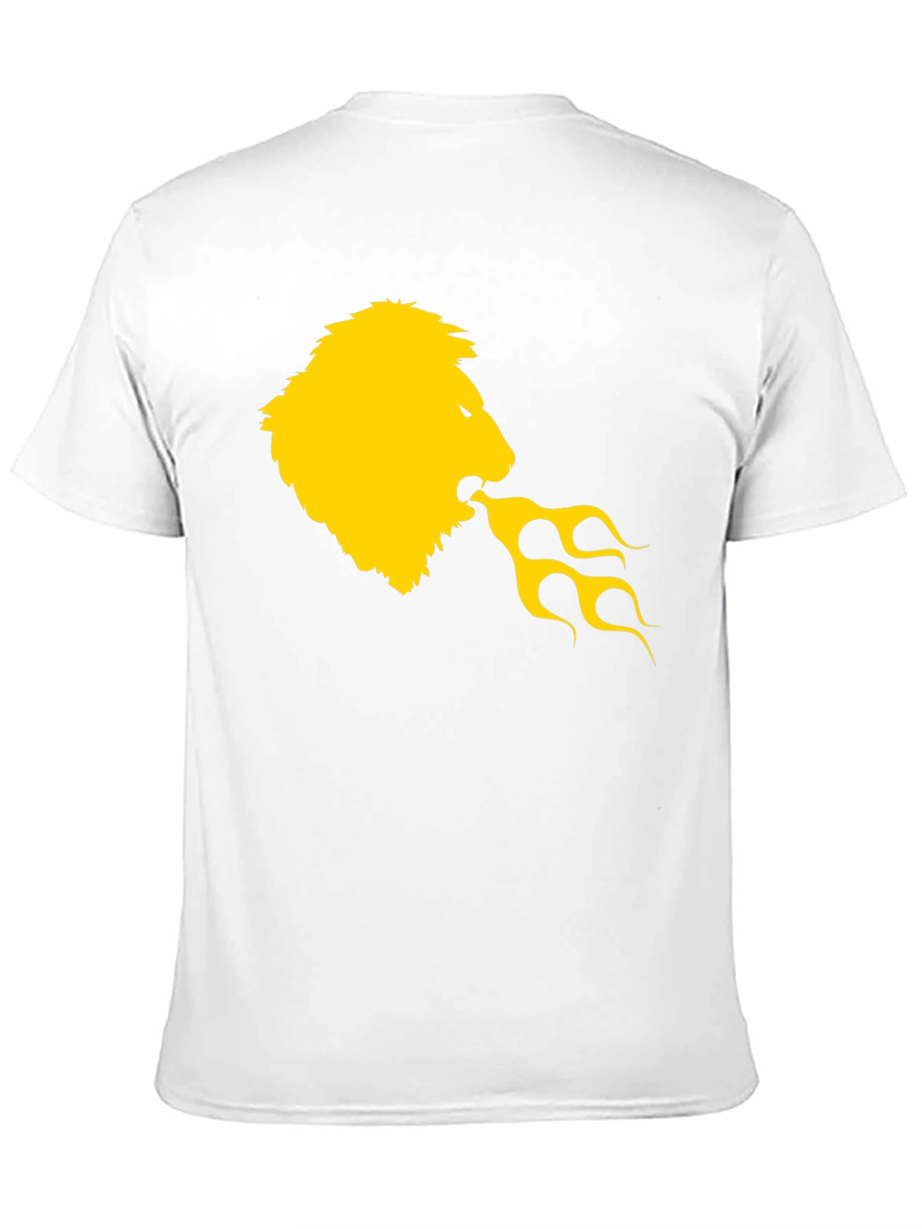 Lion Fire Breath Graphic Tee - Black