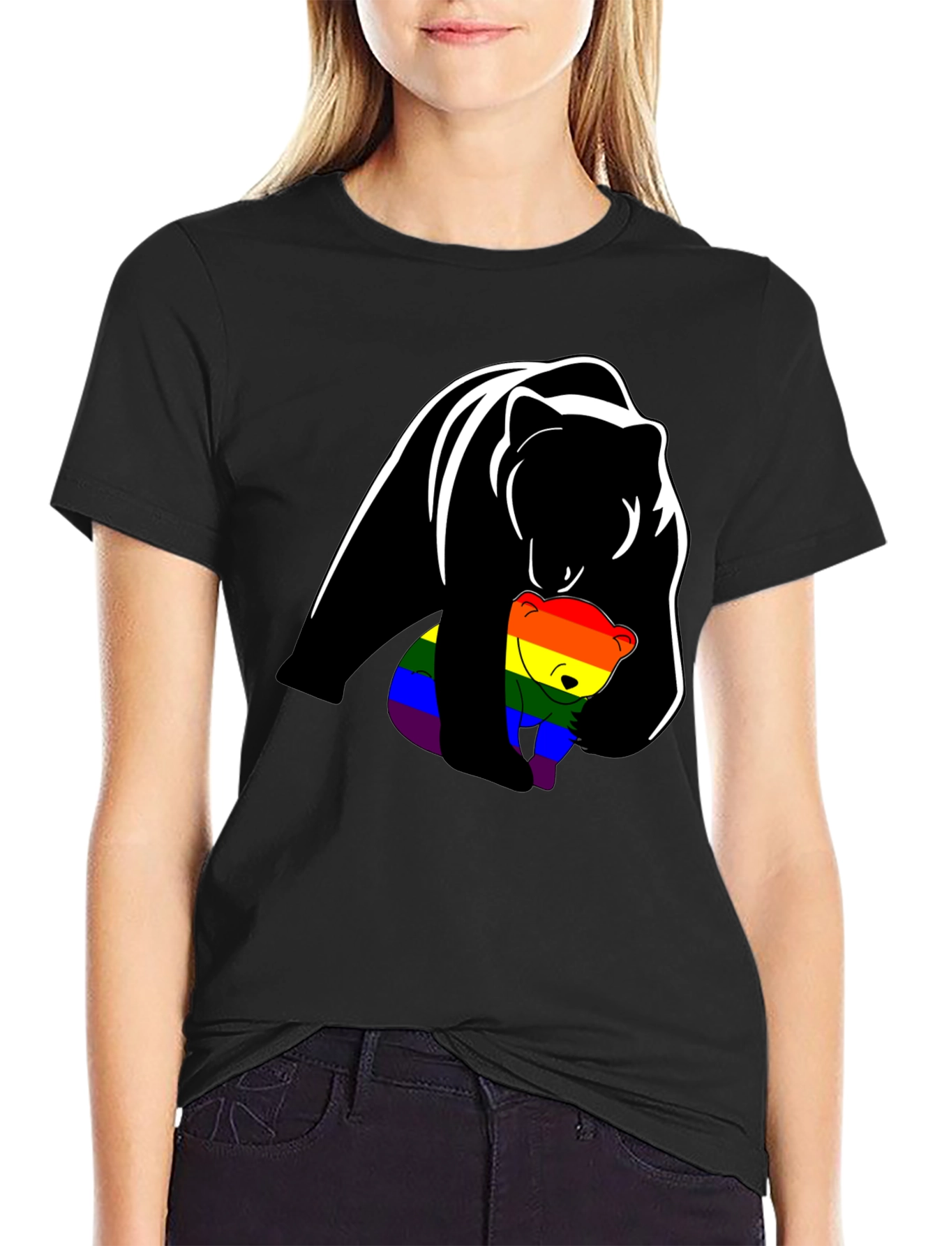 Bear Hug Pride T-Shirt - Soft Cotton Tee