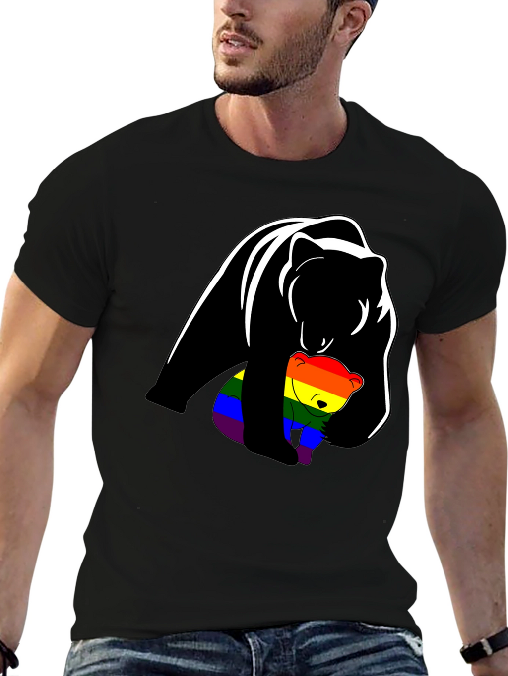 Bear Hug Pride T-Shirt - Soft Cotton Tee