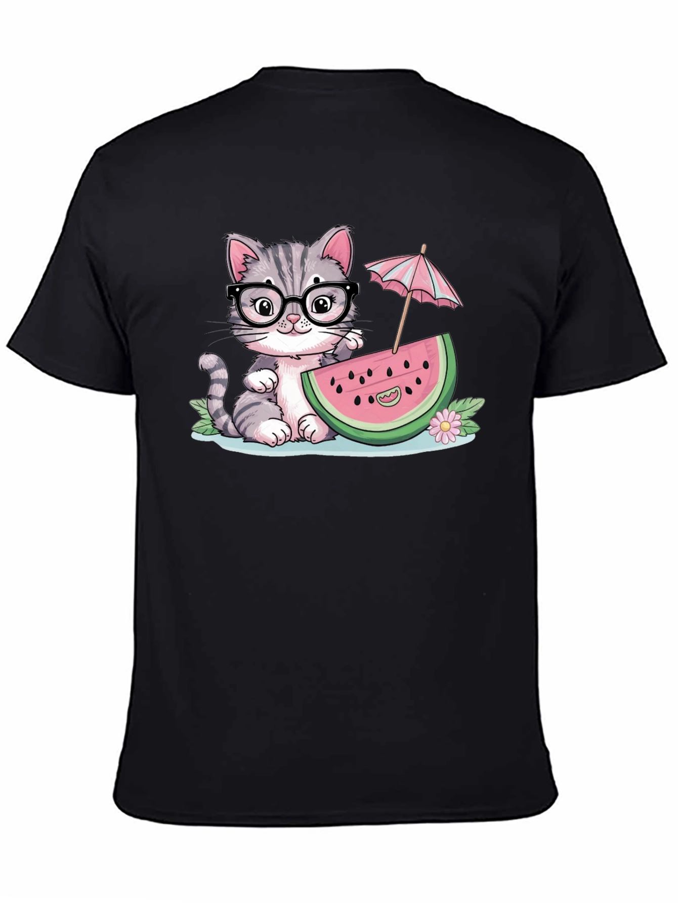Cute Cat Watermelon T-Shirt