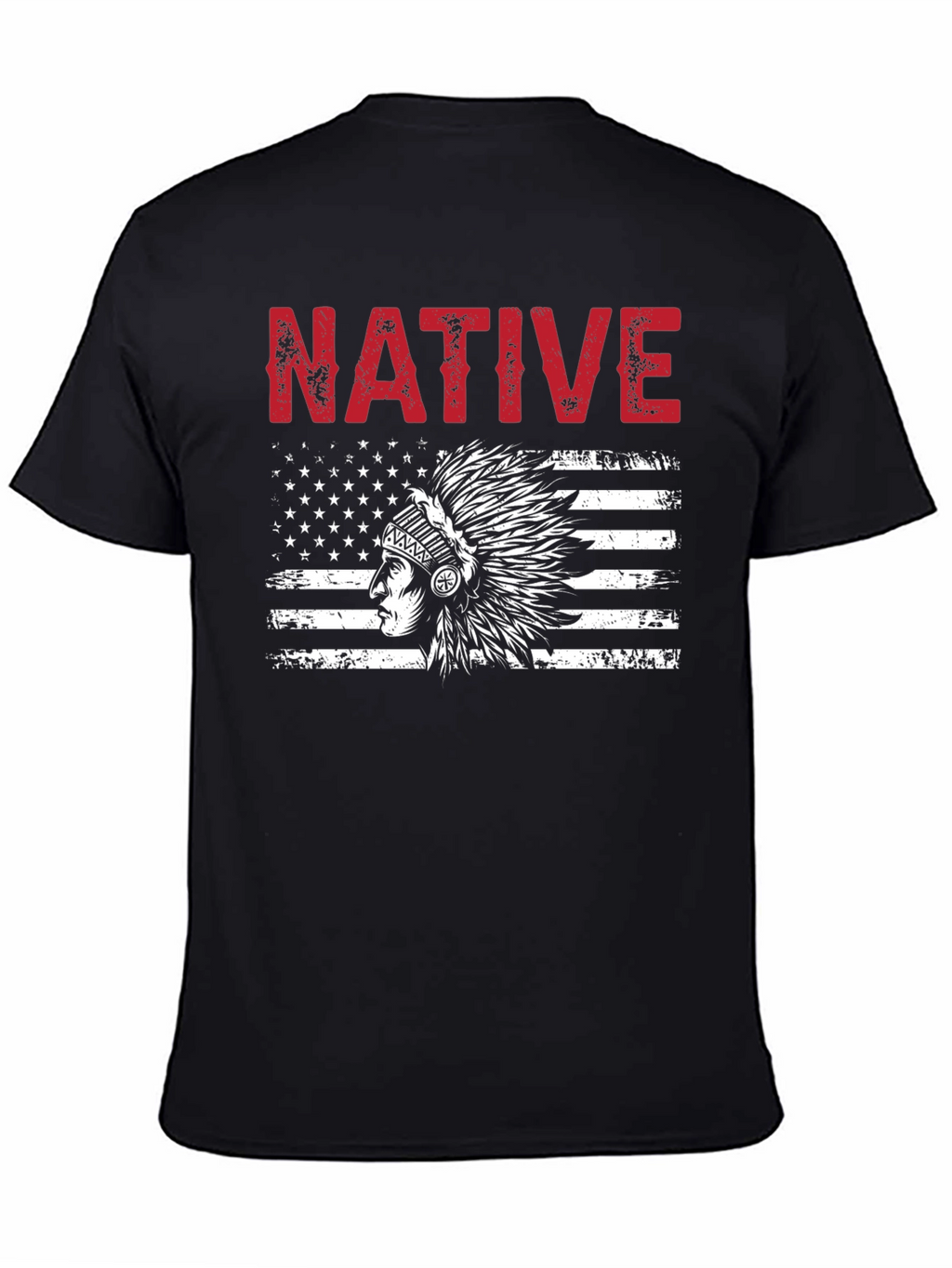 Native American Flag Graphic T-Shirt