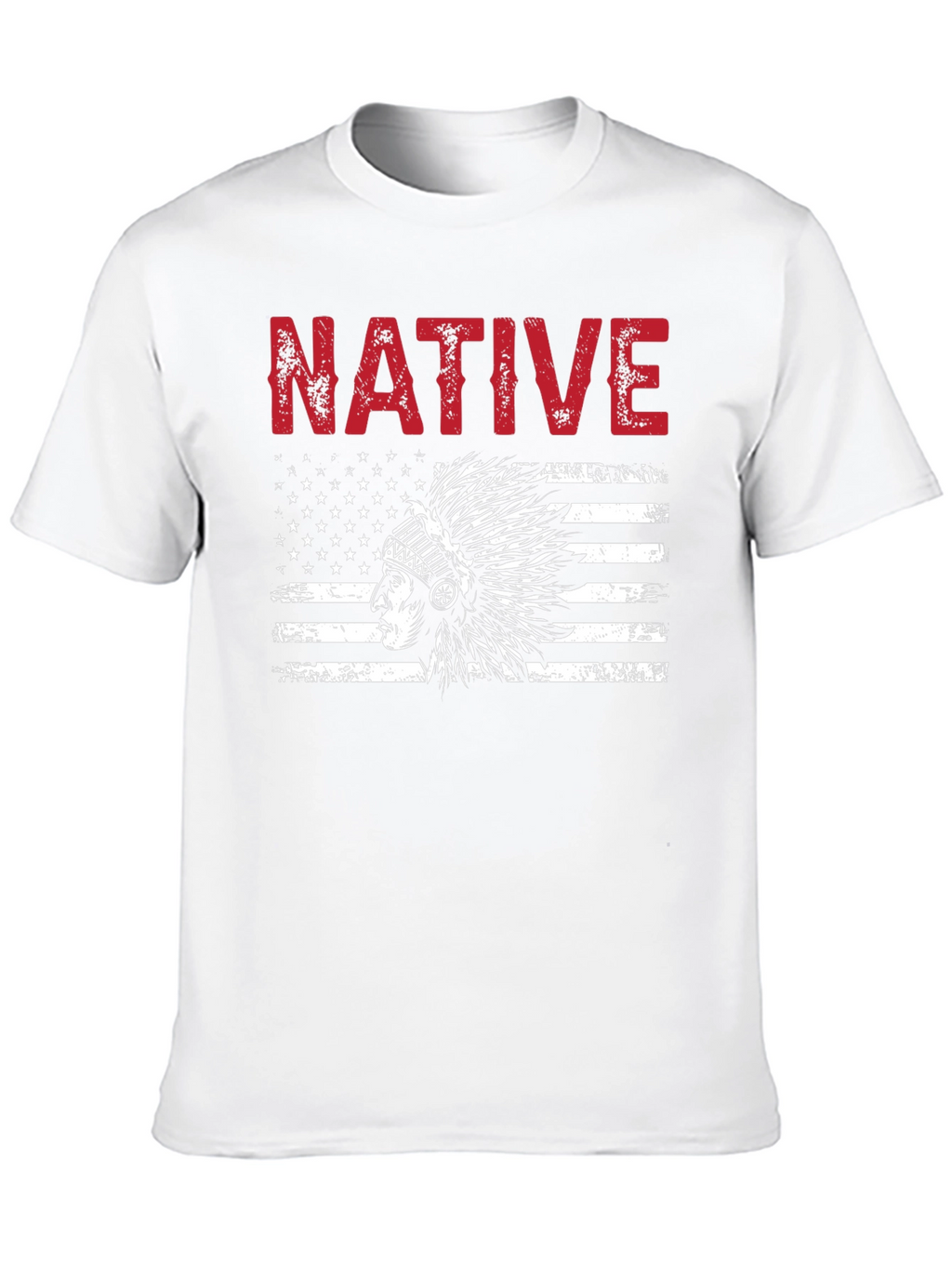 Native American Flag Graphic T-Shirt