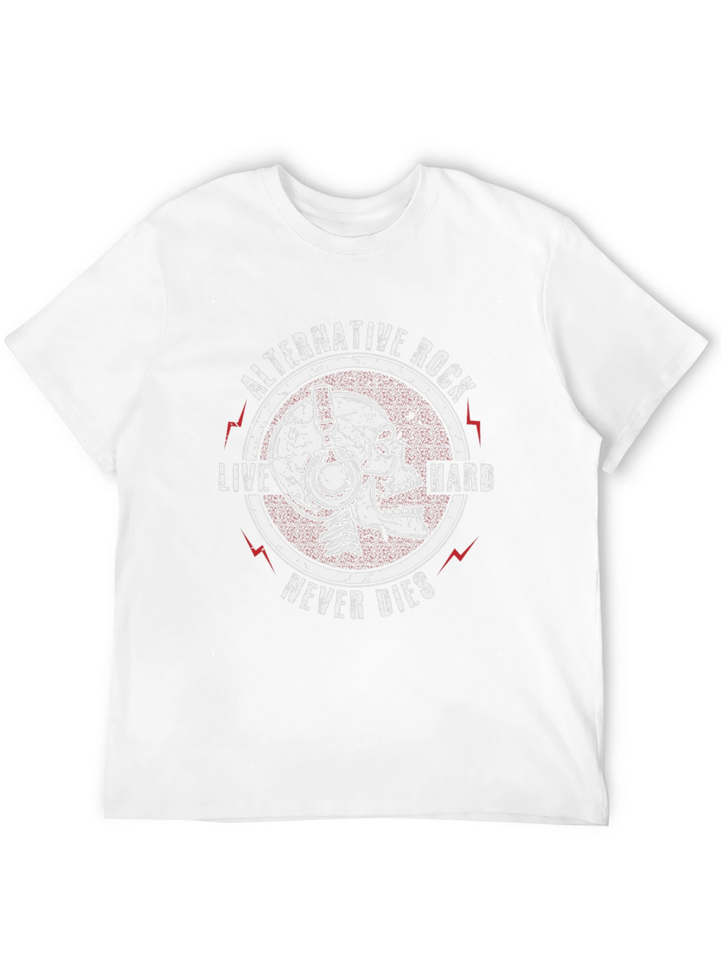 Alternative Rock Skull Graphic T-Shirt