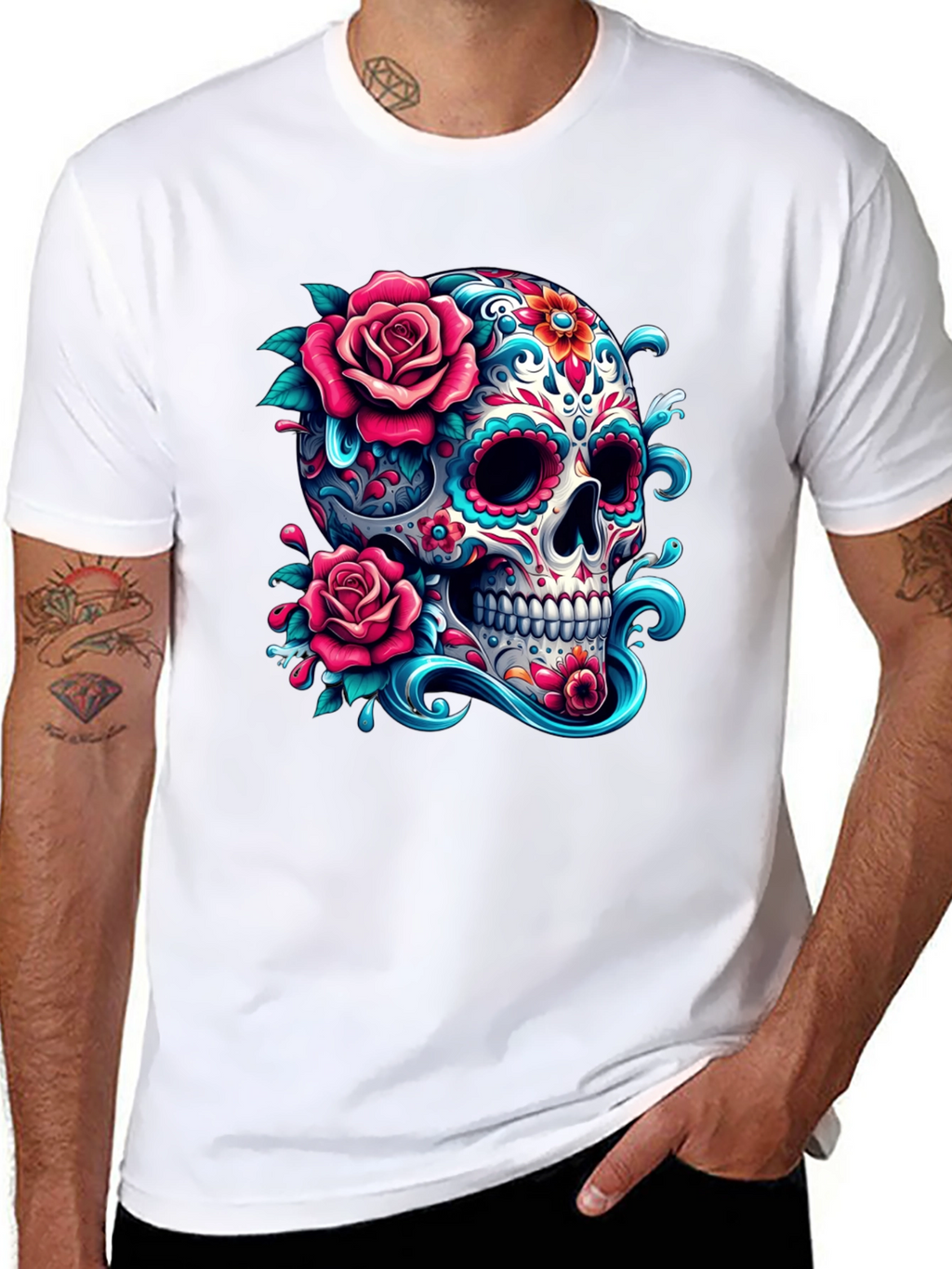 Sugar Skull Rose T-Shirt