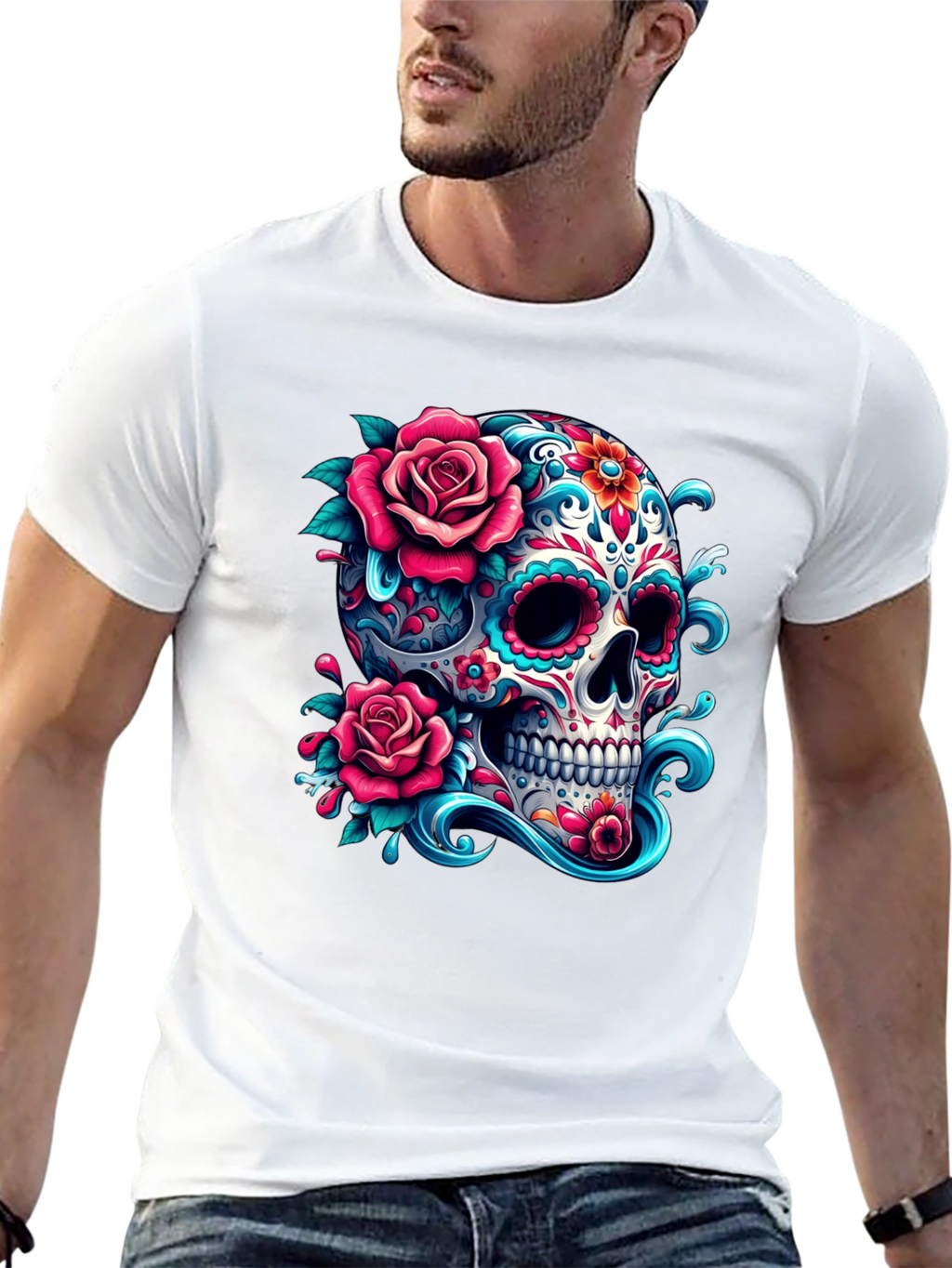 Sugar Skull Rose T-Shirt