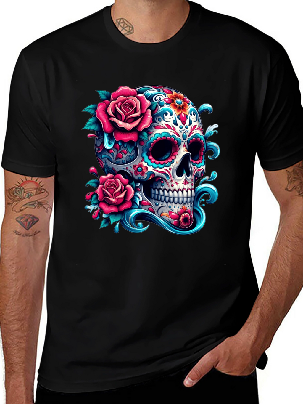 Sugar Skull Rose T-Shirt