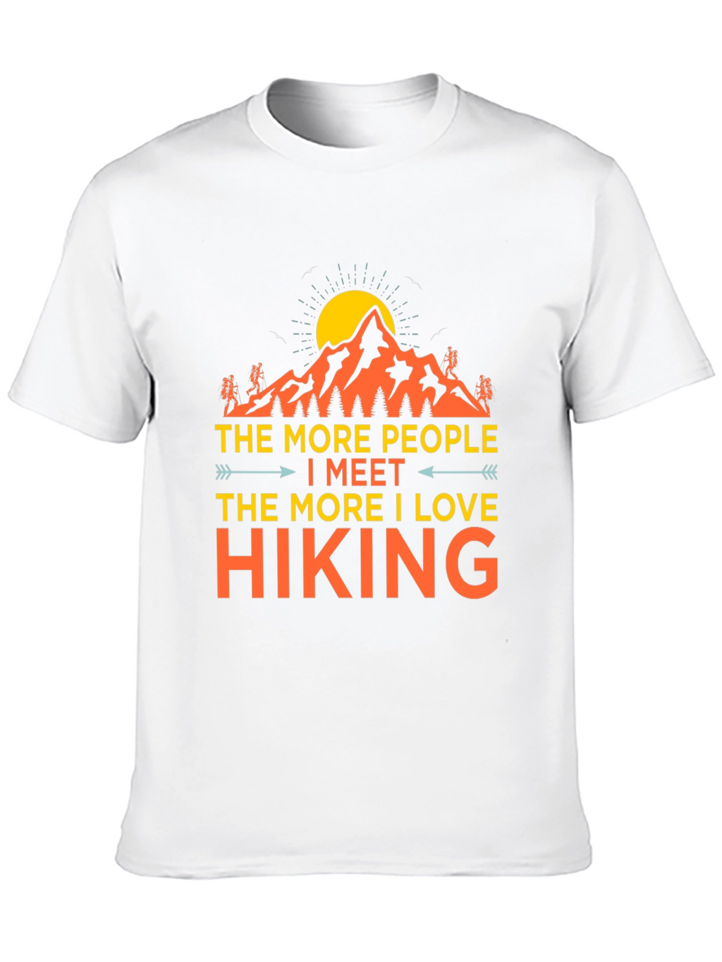 Hiking Love Graphic Tee - Black