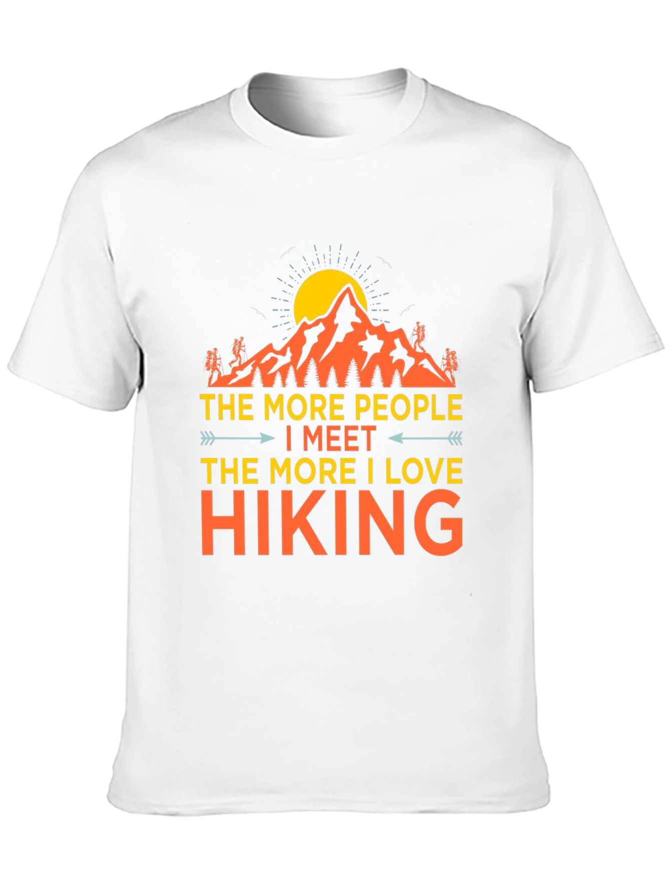 Hiking Love Graphic Tee - Black