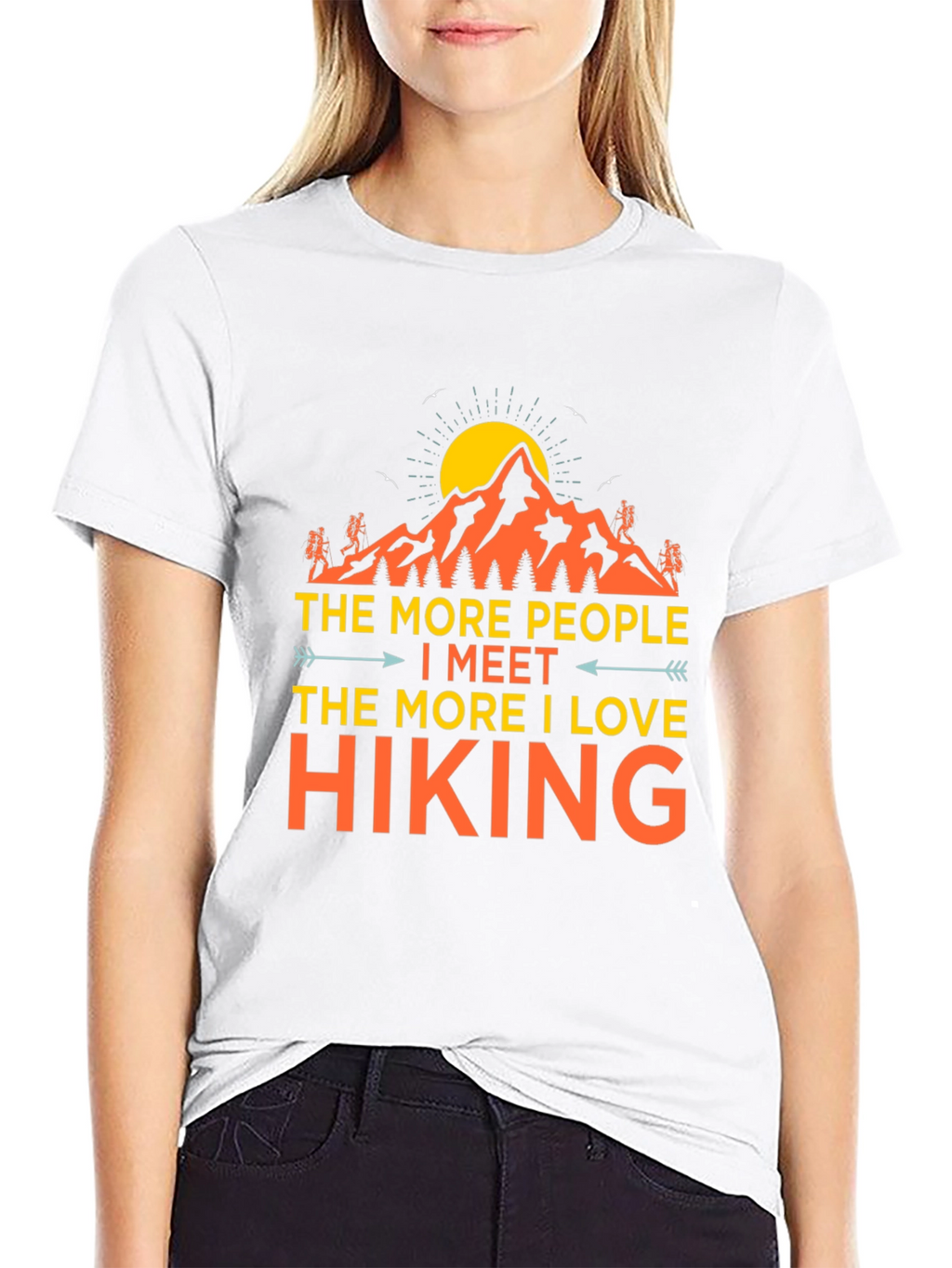 Hiking Love Graphic Tee - Black