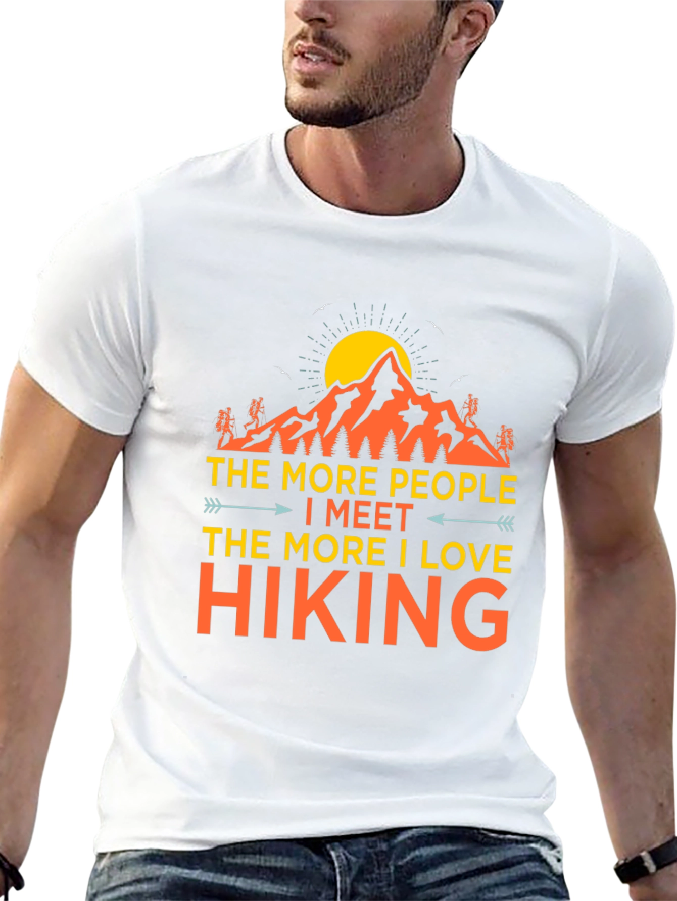 Hiking Love Graphic Tee - Black