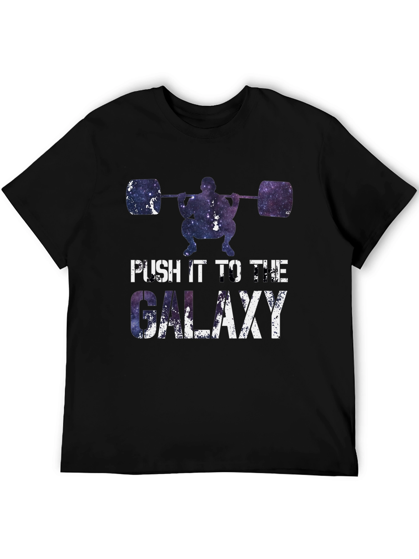 Push it to the Galaxy Weightlifting T-Shirt