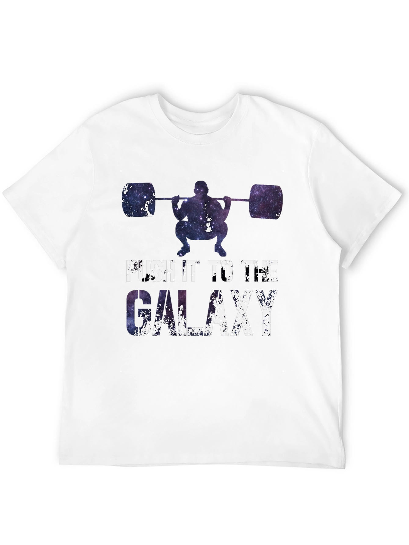 Push it to the Galaxy Weightlifting T-Shirt