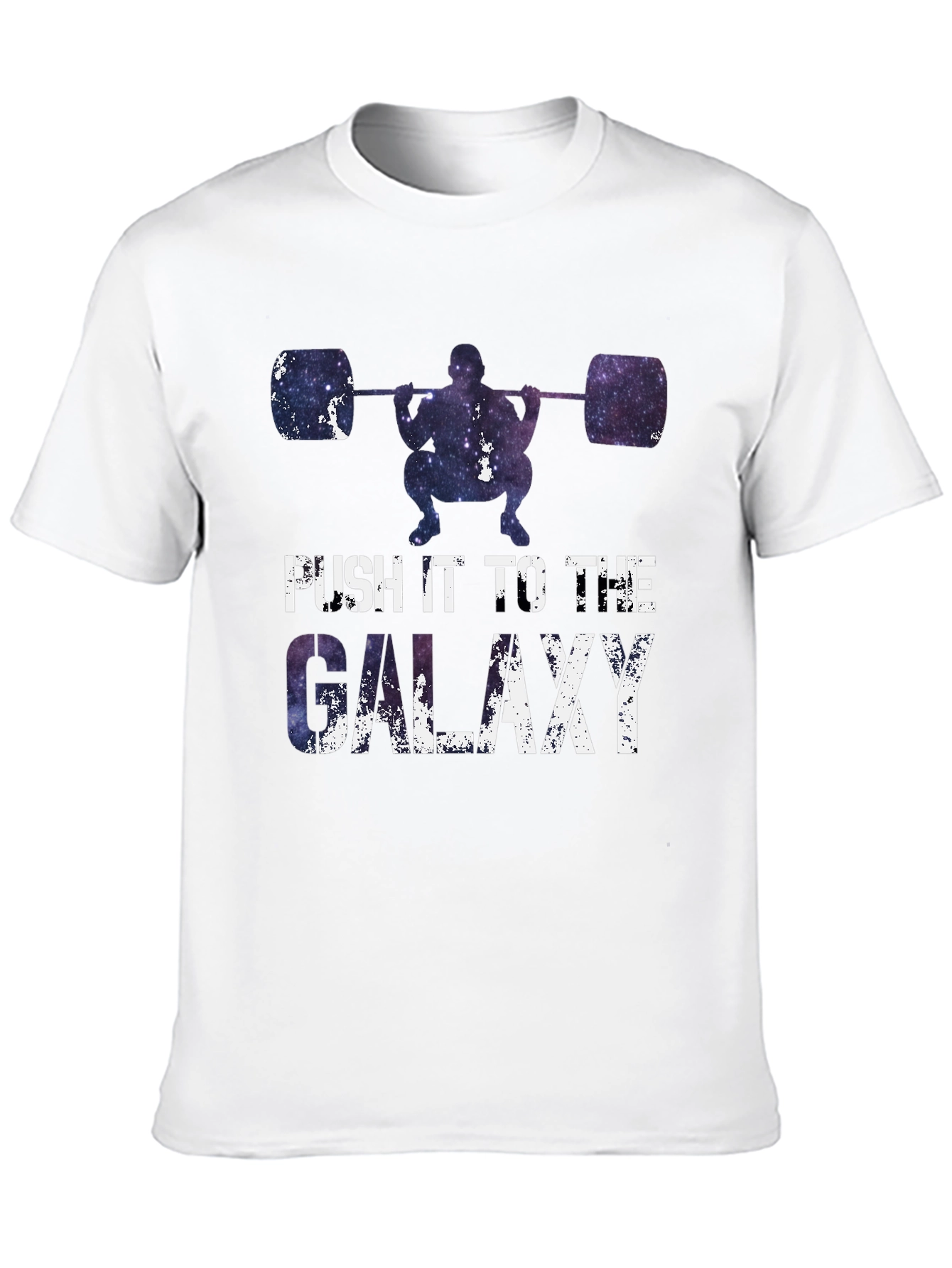 Push it to the Galaxy Weightlifting T-Shirt