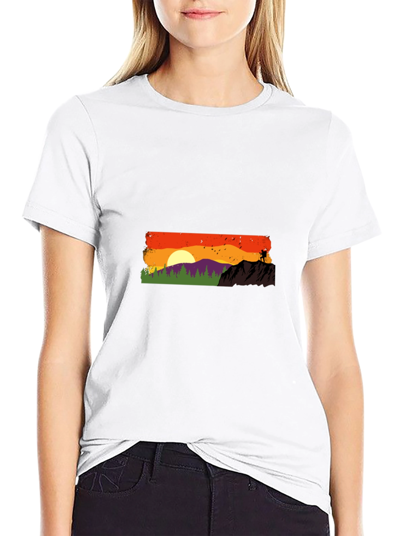 Sunset Hike Graphic Tee - Adventure Awaits!